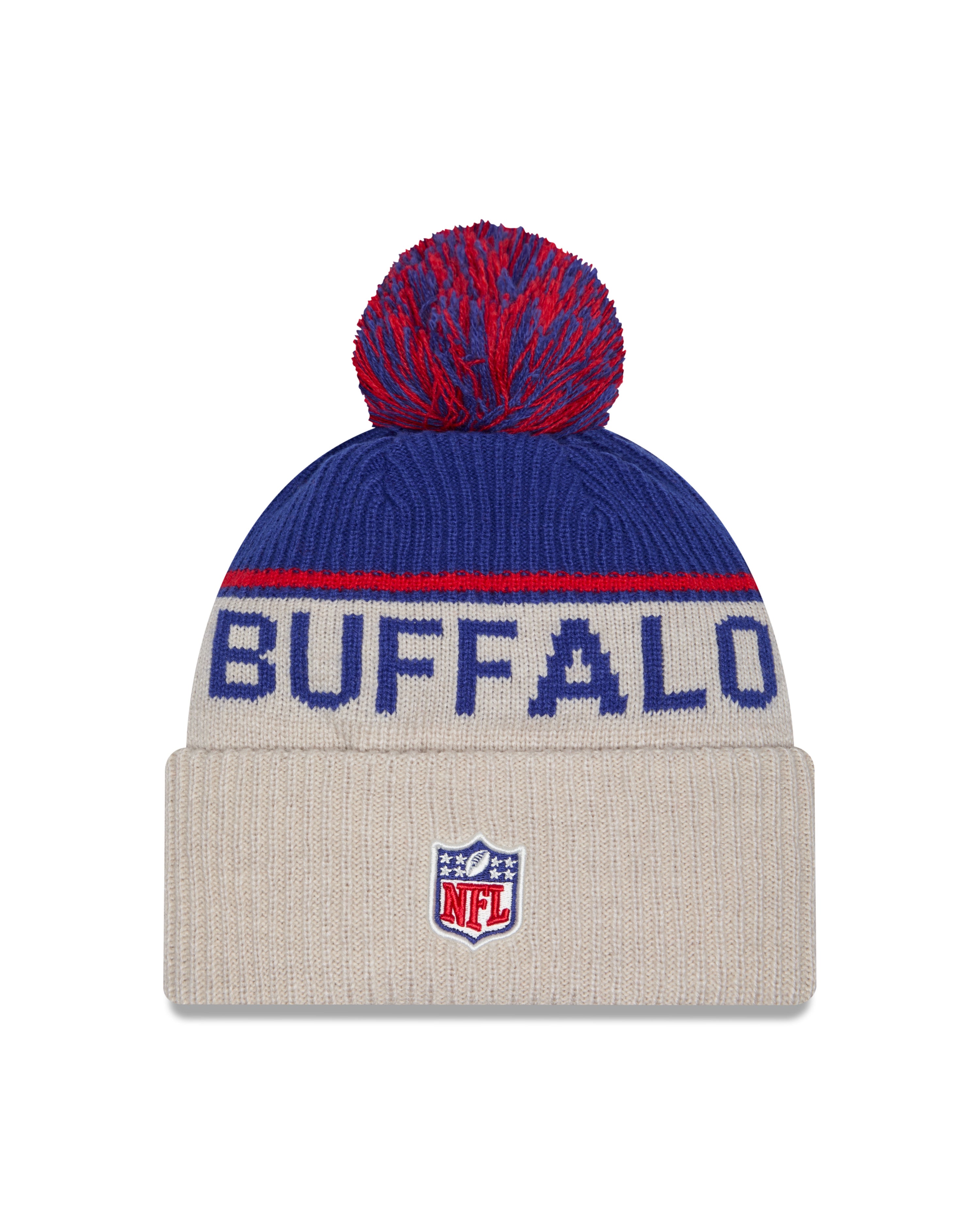 New Era - Buffalo Bills - NFL Sideline Beanie - Stone/OTC - Headz Up 