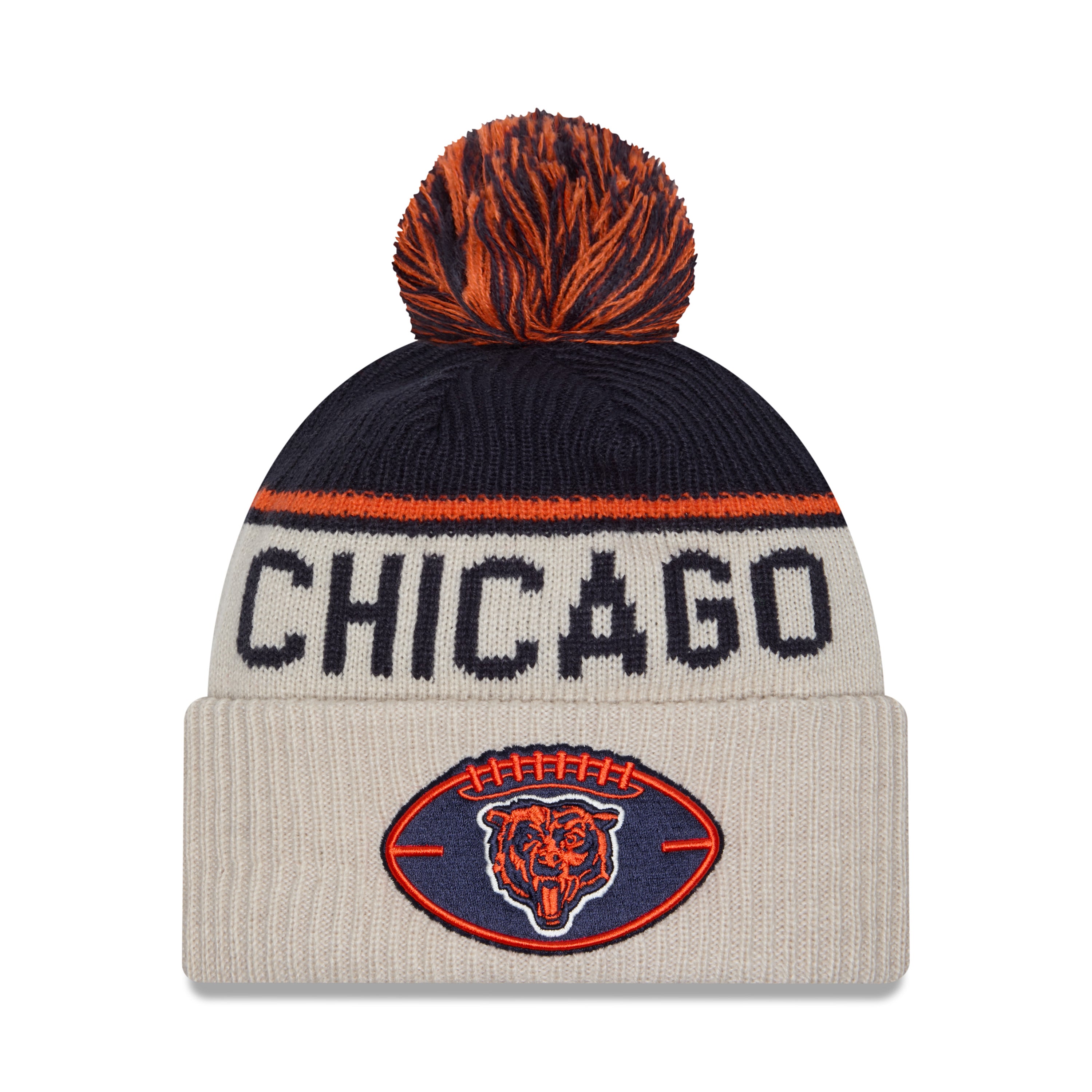 New Era - Chicago Bears - NFL Sideline Beanie - Stone/OTC - Headz Up 