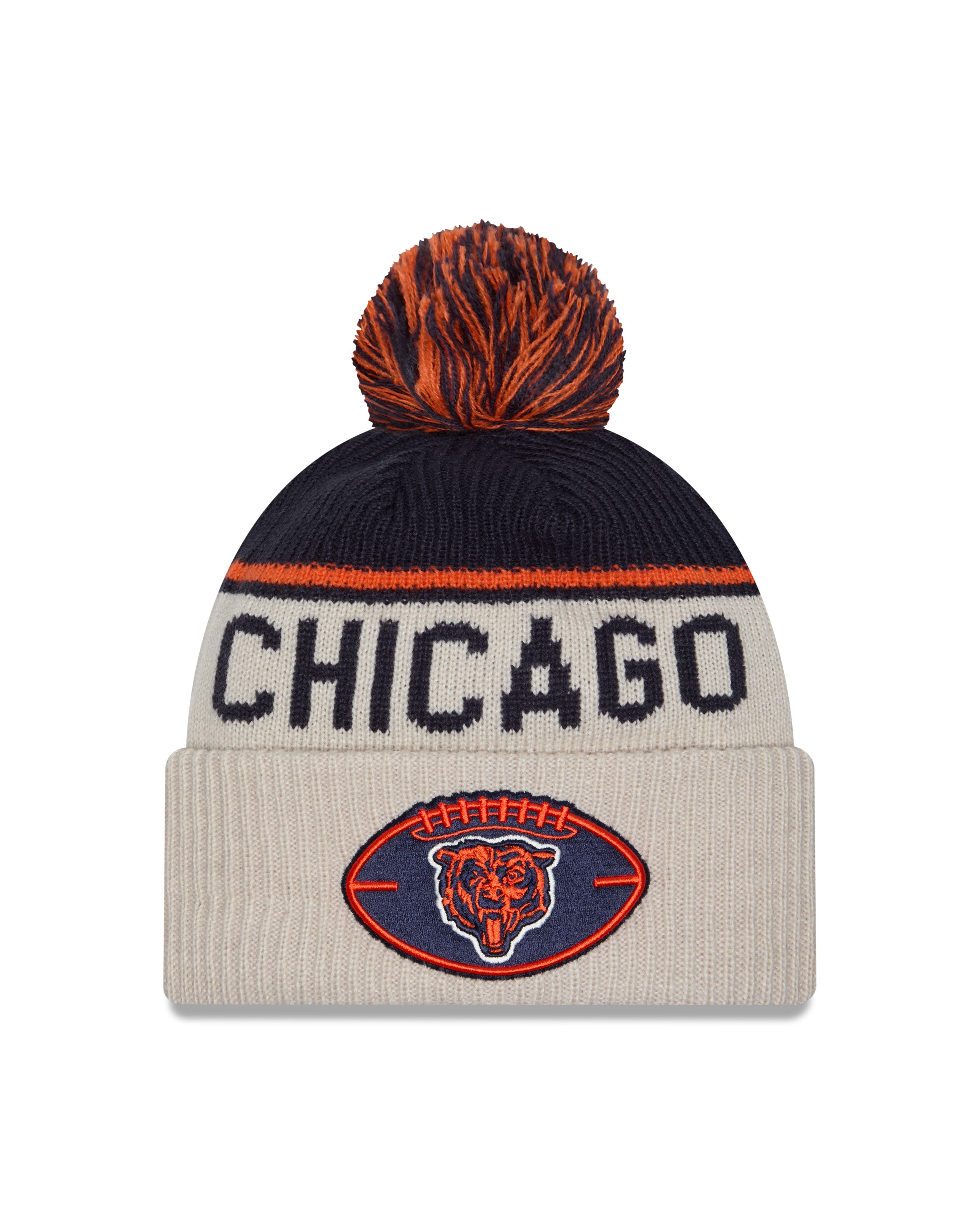 New Era - Chicago Bears - NFL Sideline Beanie - Stone/OTC - Headz Up 