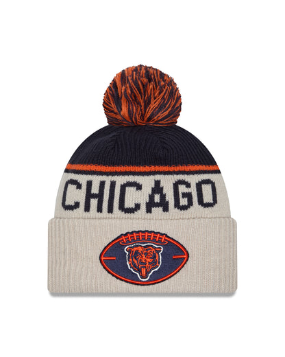 New Era - Chicago Bears - NFL Sideline Beanie - Stone/OTC