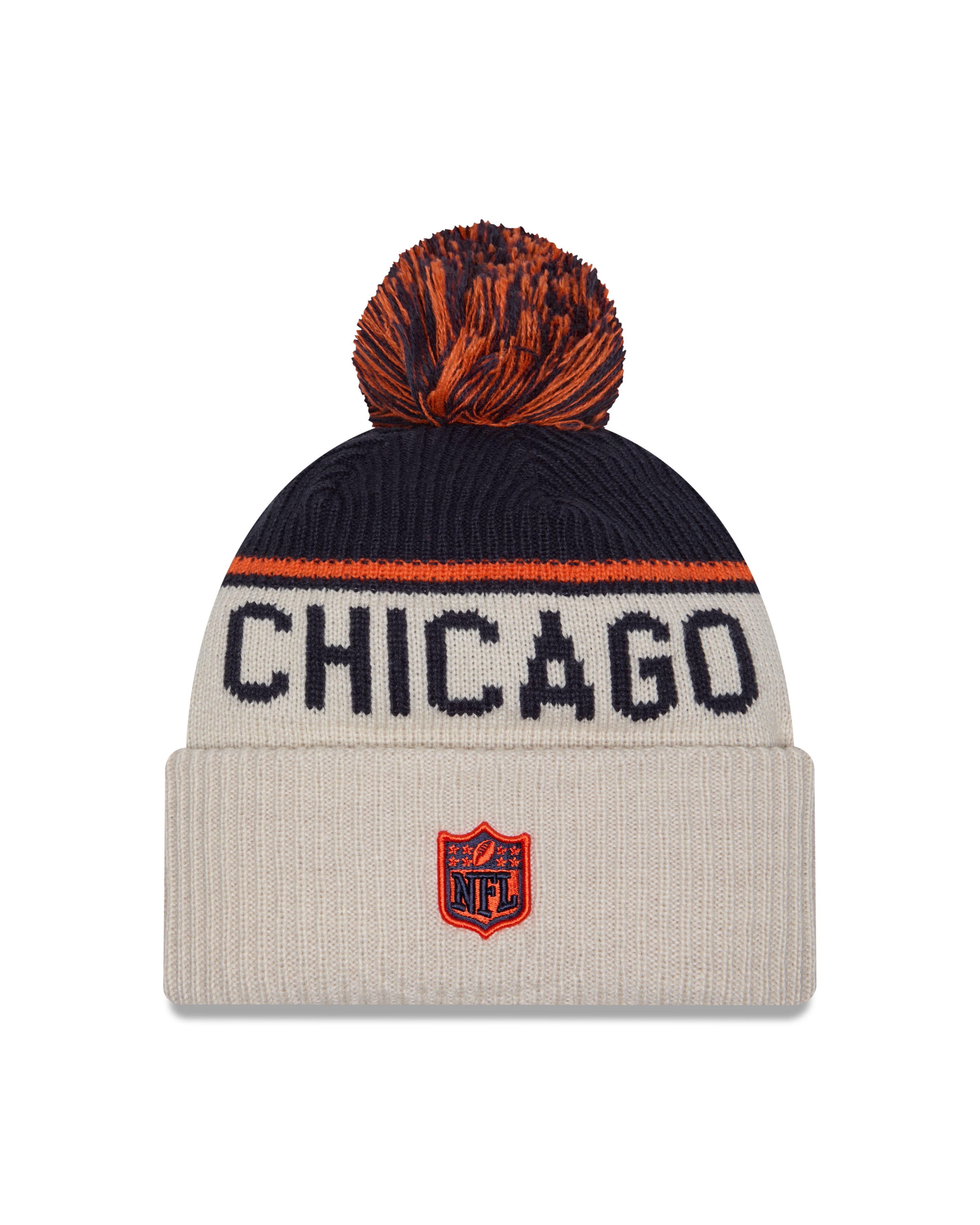 New Era - Chicago Bears - NFL Sideline Beanie - Stone/OTC - Headz Up 