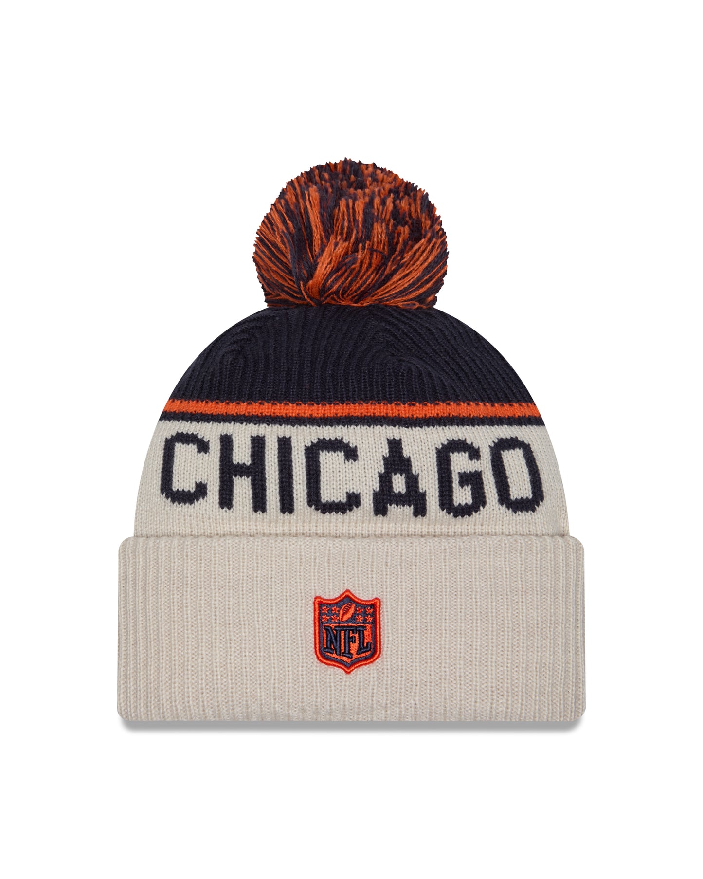 New Era - Chicago Bears - NFL Sideline Beanie - Stone/OTC