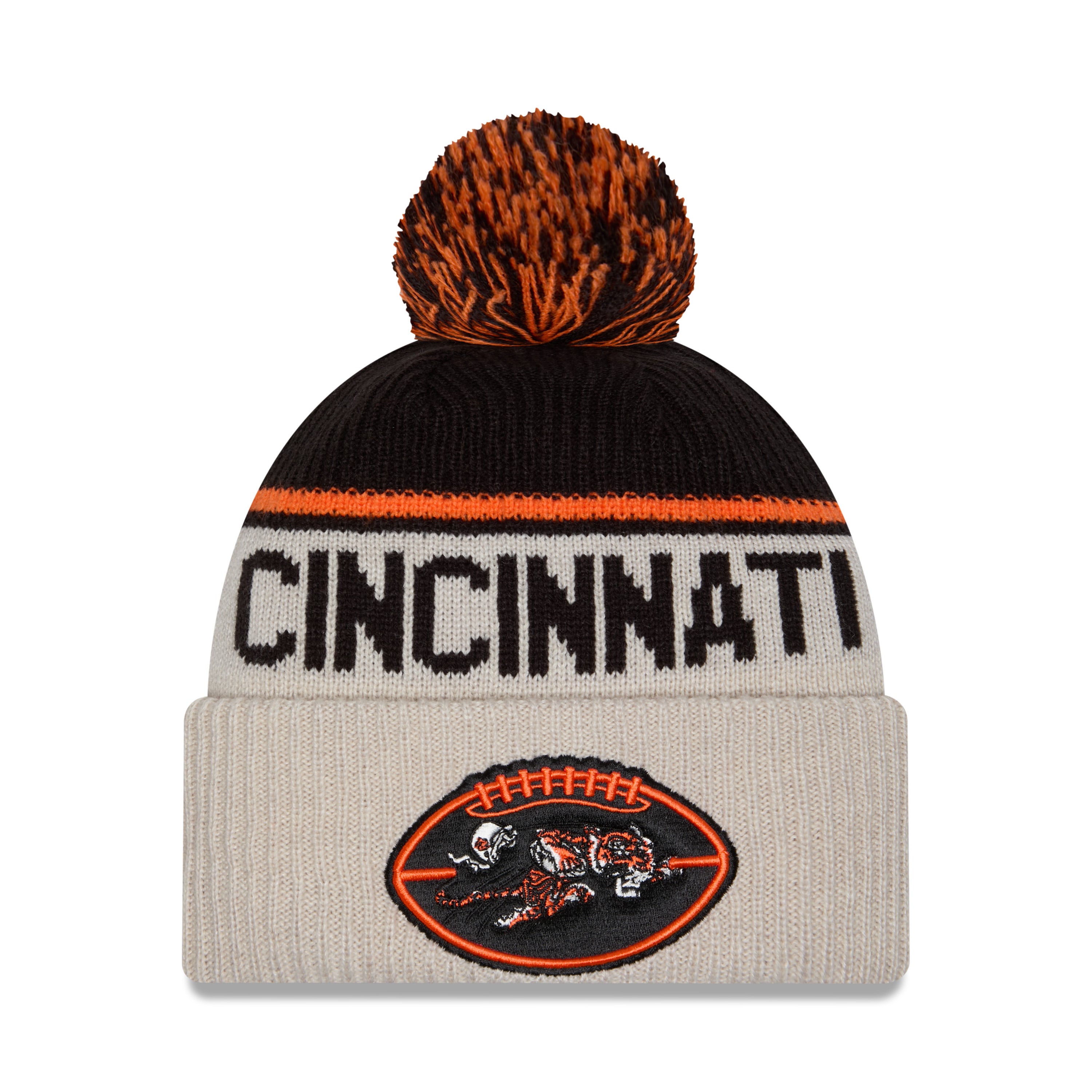 New Era - Cincinatti Bengals - NFL Sideline Beanie - Stone/OTC - Headz Up 