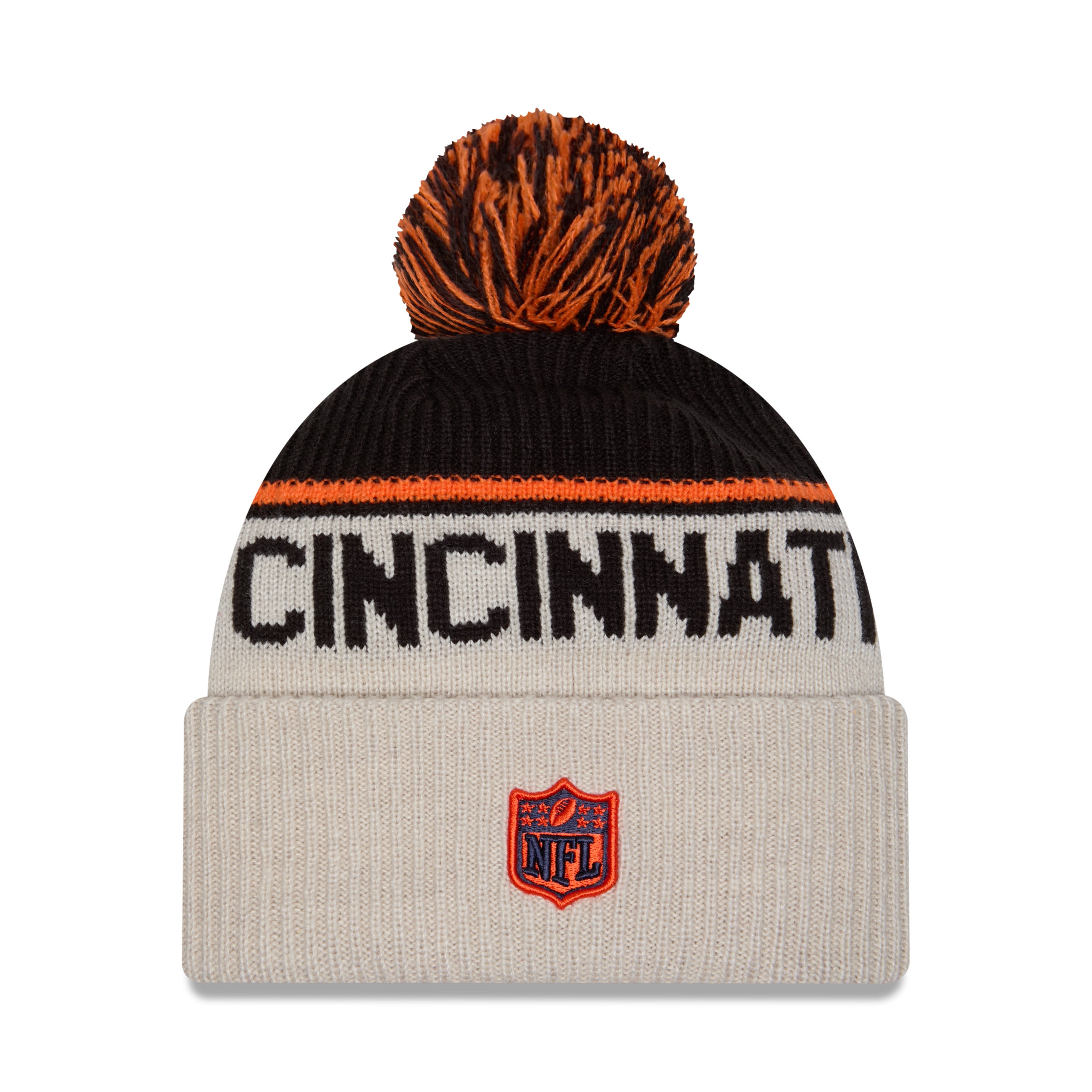New Era - Cincinatti Bengals - NFL Sideline Beanie - Stone/OTC - Headz Up 