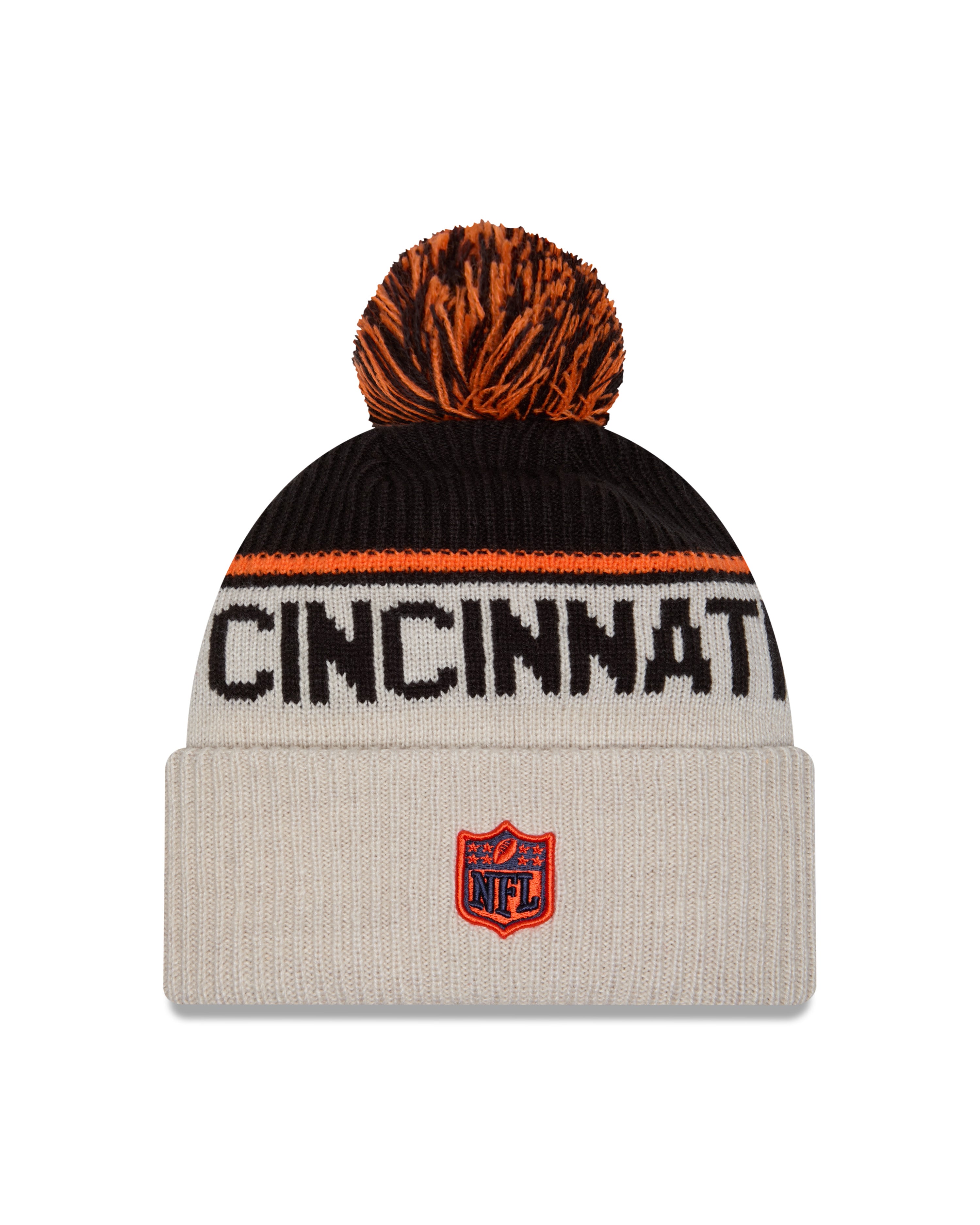 New Era - Cincinatti Bengals - NFL Sideline Beanie - Stone/OTC - Headz Up 