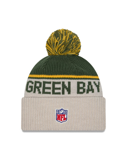 New Era - Green Bay Packers - NFL Sideline Beanie - Stone/OTC