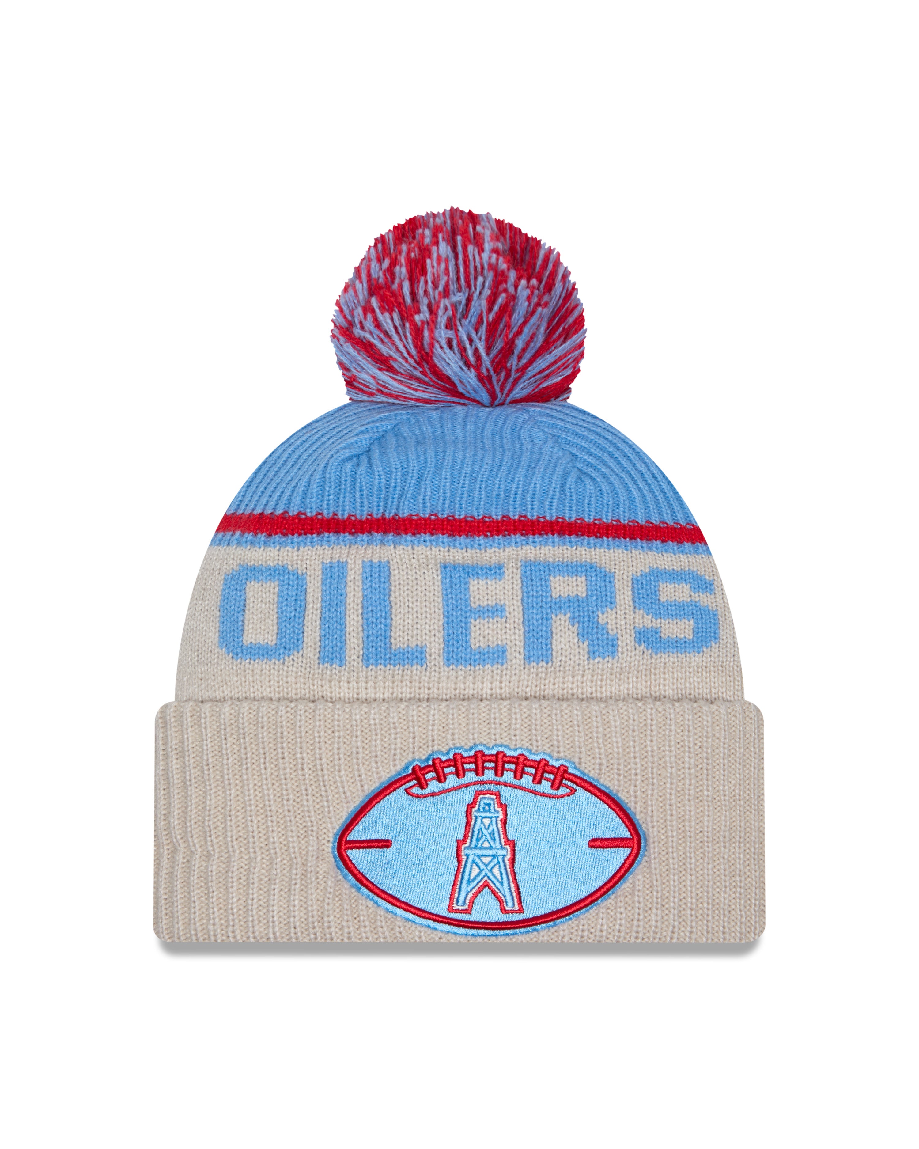 New Era -NFL Oilers - NFL Sideline Beanie - Stone/OTC - Headz Up 