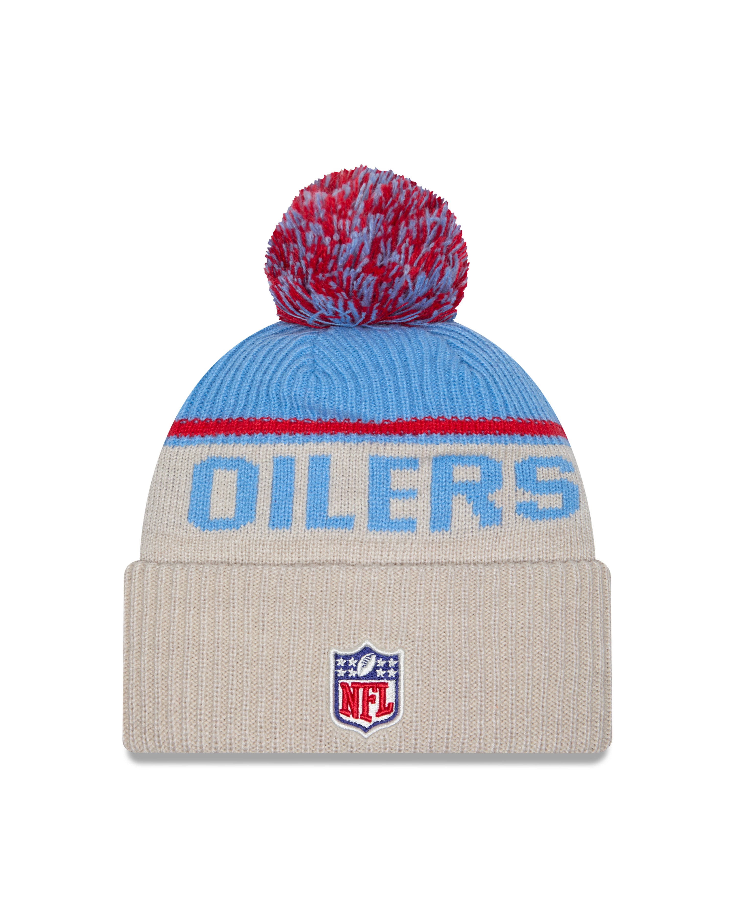 New Era -NFL Oilers - NFL Sideline Beanie - Stone/OTC - Headz Up 