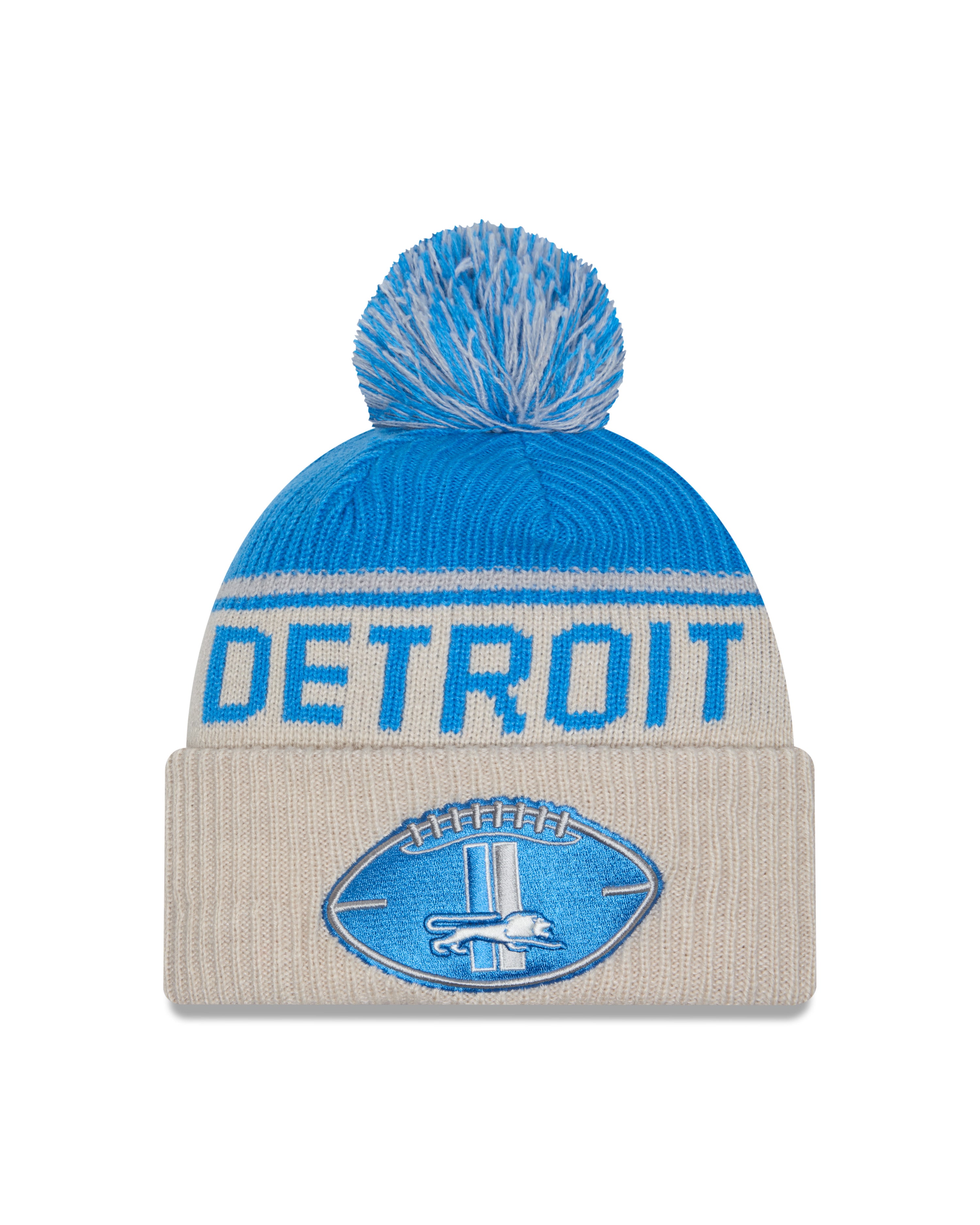 New Era - Detroit Lions - NFL Sideline Beanie - Stone/OTC - Headz Up 