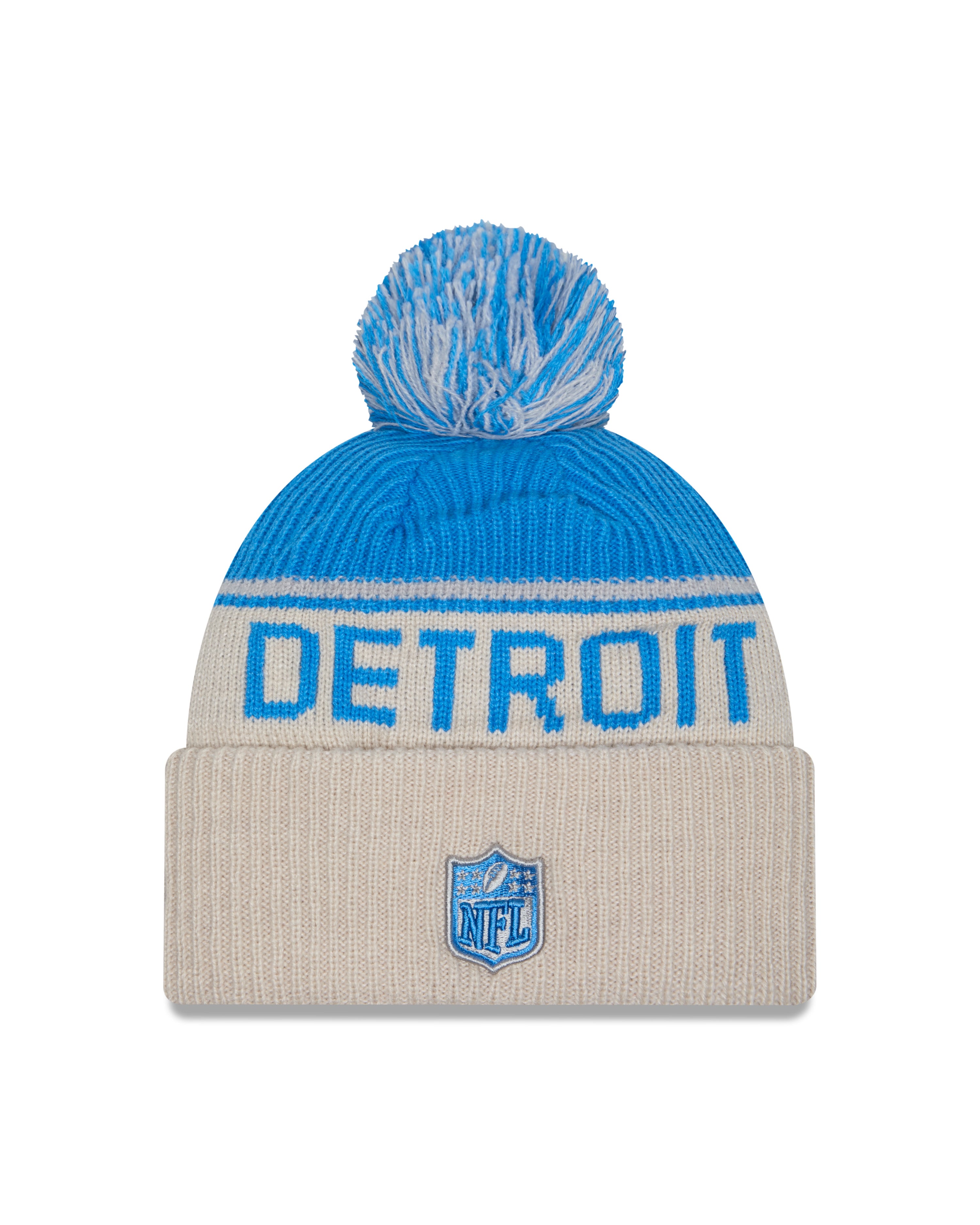 New Era - Detroit Lions - NFL Sideline Beanie - Stone/OTC - Headz Up 