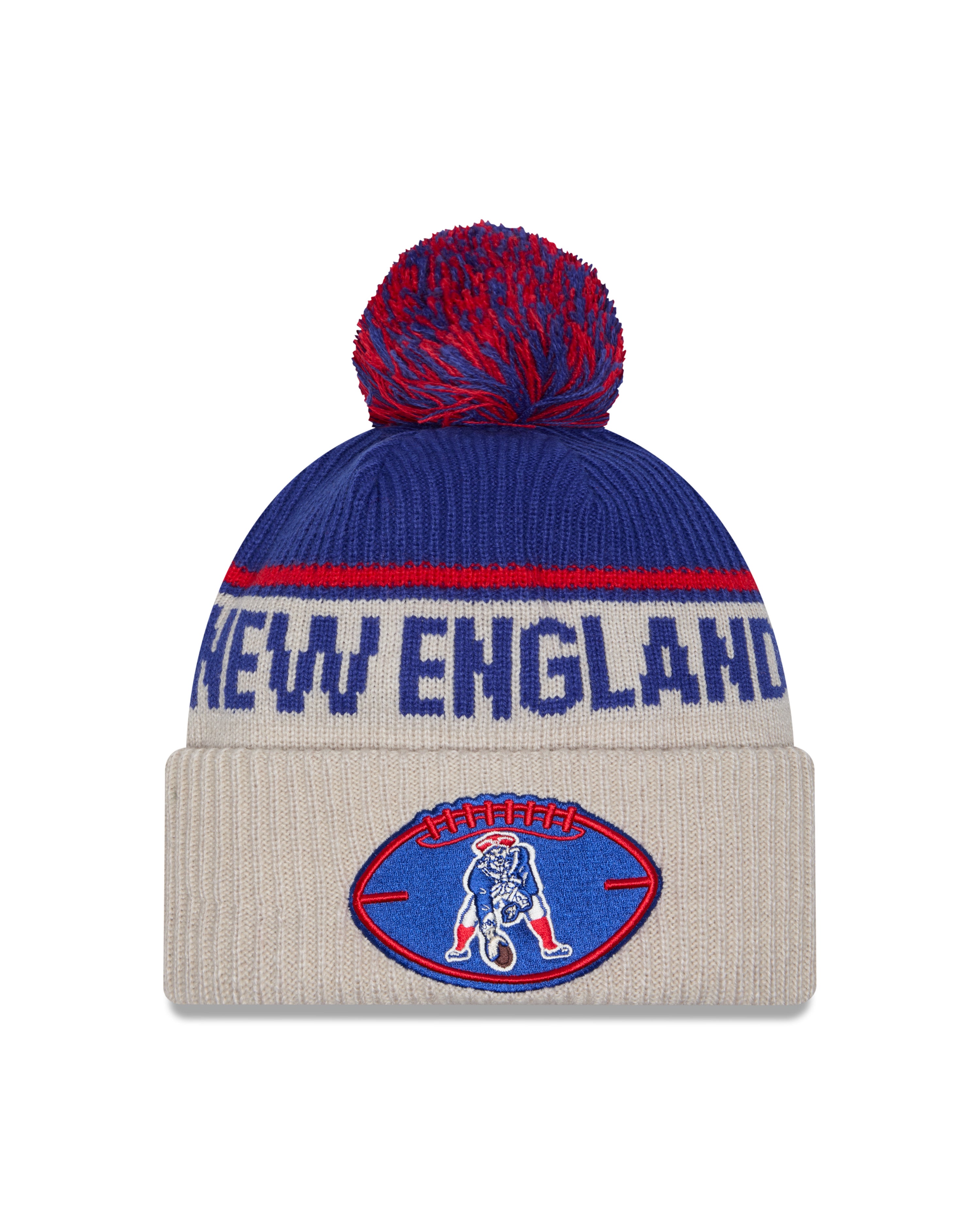 New Era - New England Patriots - NFL Sideline Beanie - Stone/OTC - Headz Up 