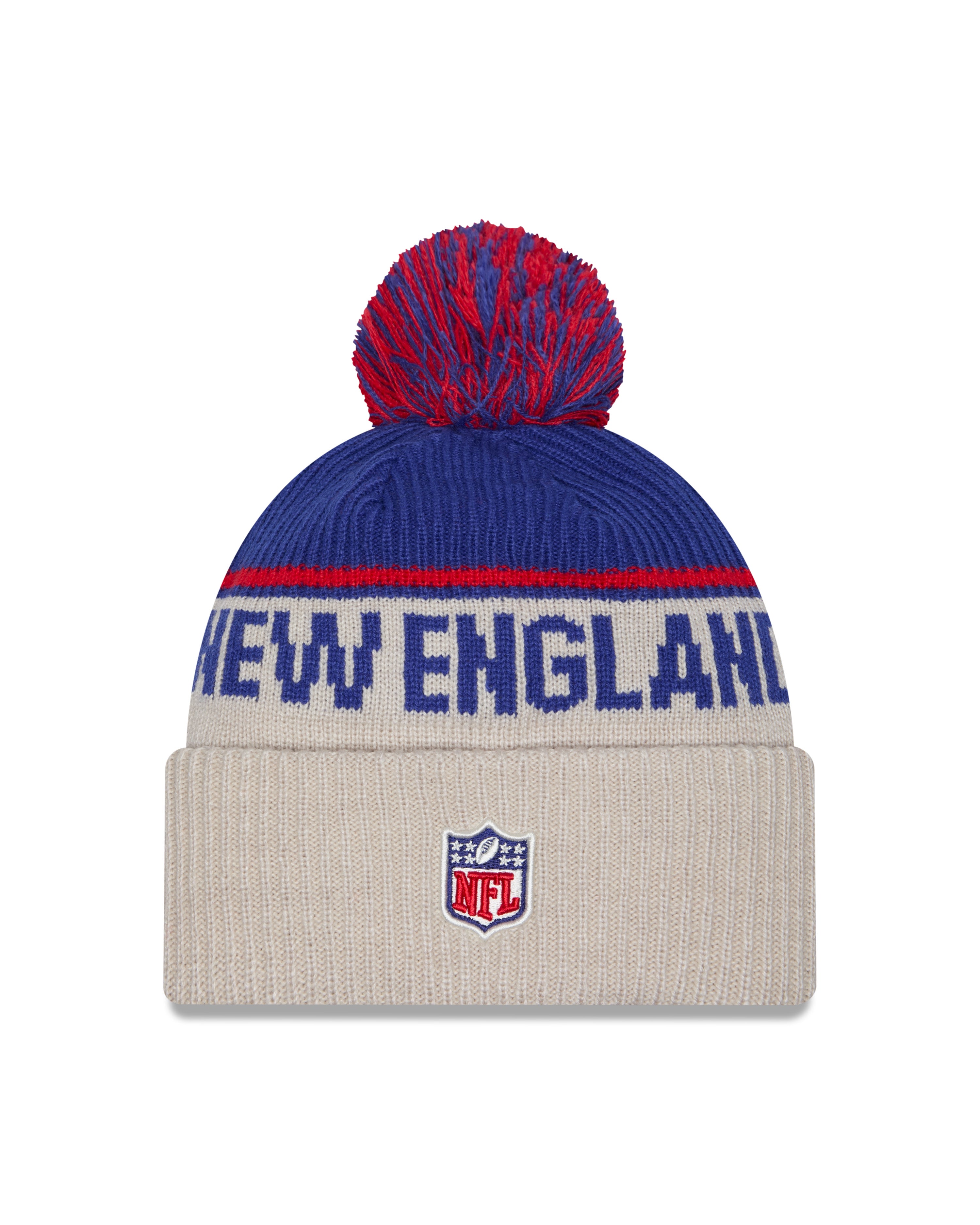 New Era - New England Patriots - NFL Sideline Beanie - Stone/OTC - Headz Up 