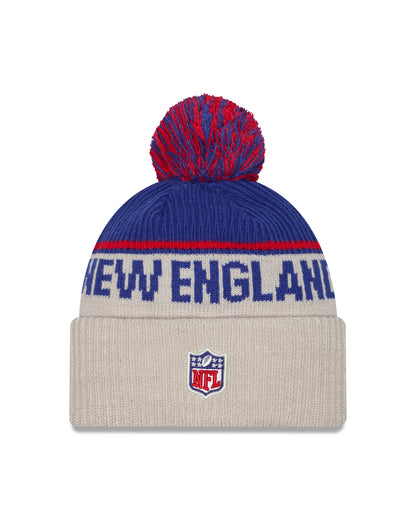 New Era - New England Patriots - NFL Sideline Beanie - Stone/OTC