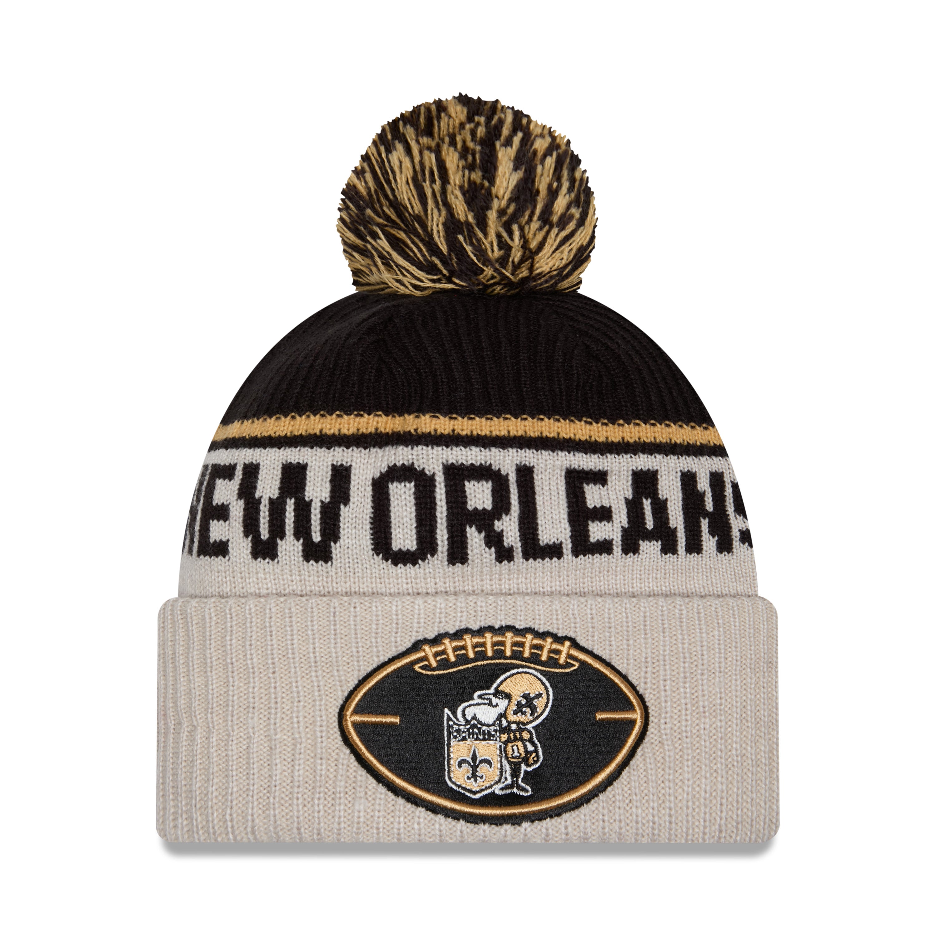 New Era - New Orleans Saints - NFL Sideline Beanie - Stone/OTC - Headz Up 