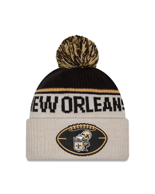 New Era - New Orleans Saints - NFL Sideline Beanie - Stone/OTC