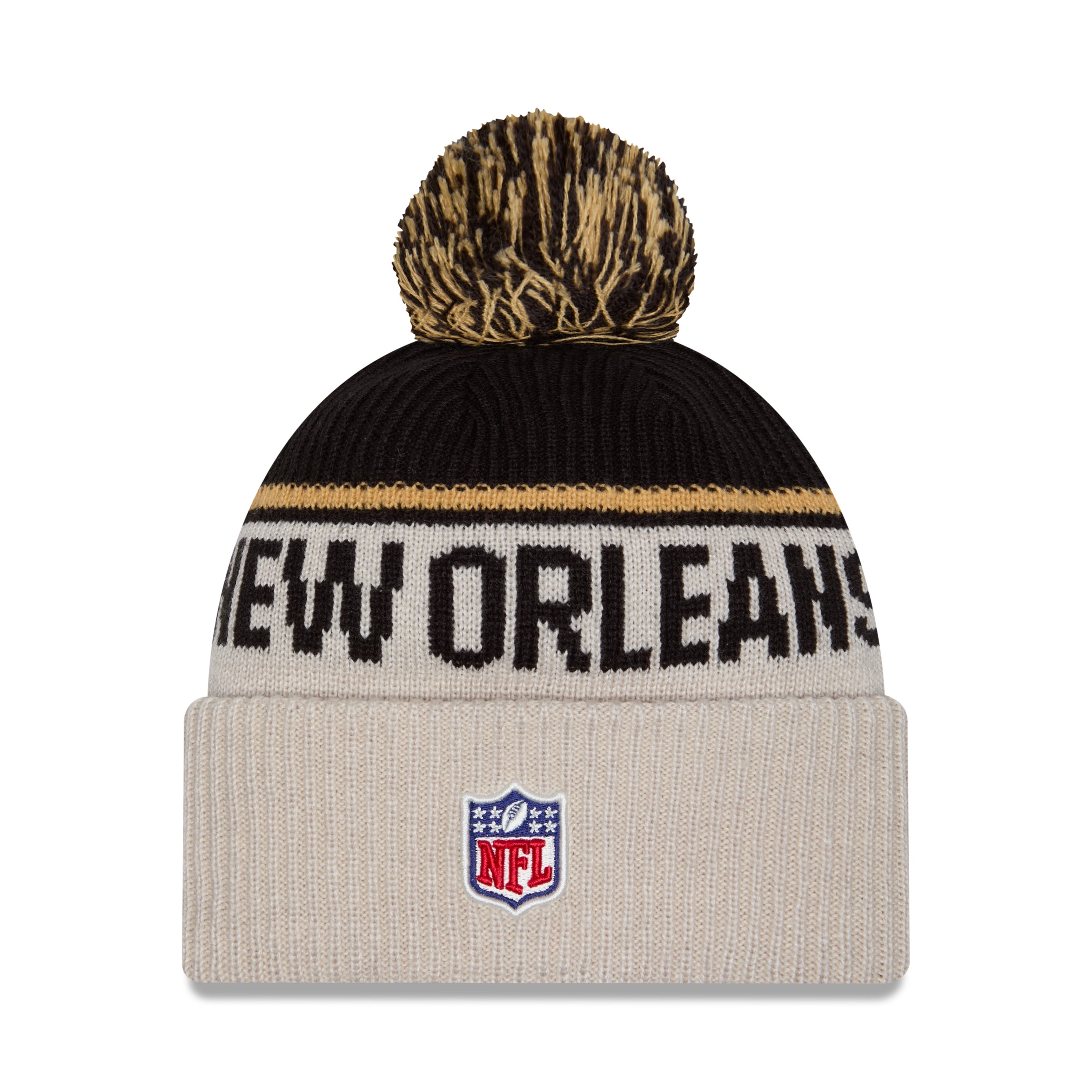 New Era - New Orleans Saints - NFL Sideline Beanie - Stone/OTC - Headz Up 