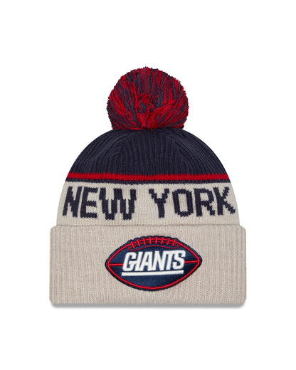 New Era - New York Giants - NFL Sideline Beanie - Stone/OTC