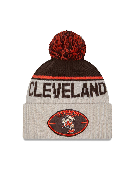 New Era - Cleveland Browns - NFL Sideline Beanie - Stone/OTC