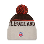 New Era - Cleveland Browns - NFL Sideline Beanie - Stone/OTC - Headz Up 