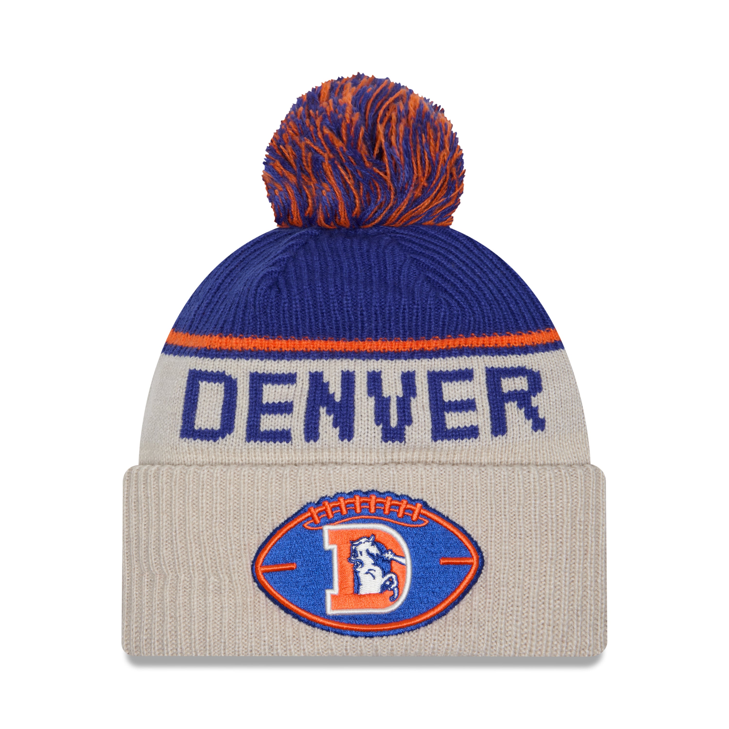 New Era - Denver Broncos - NFL Sideline Beanie - Stone/OTC - Headz Up 