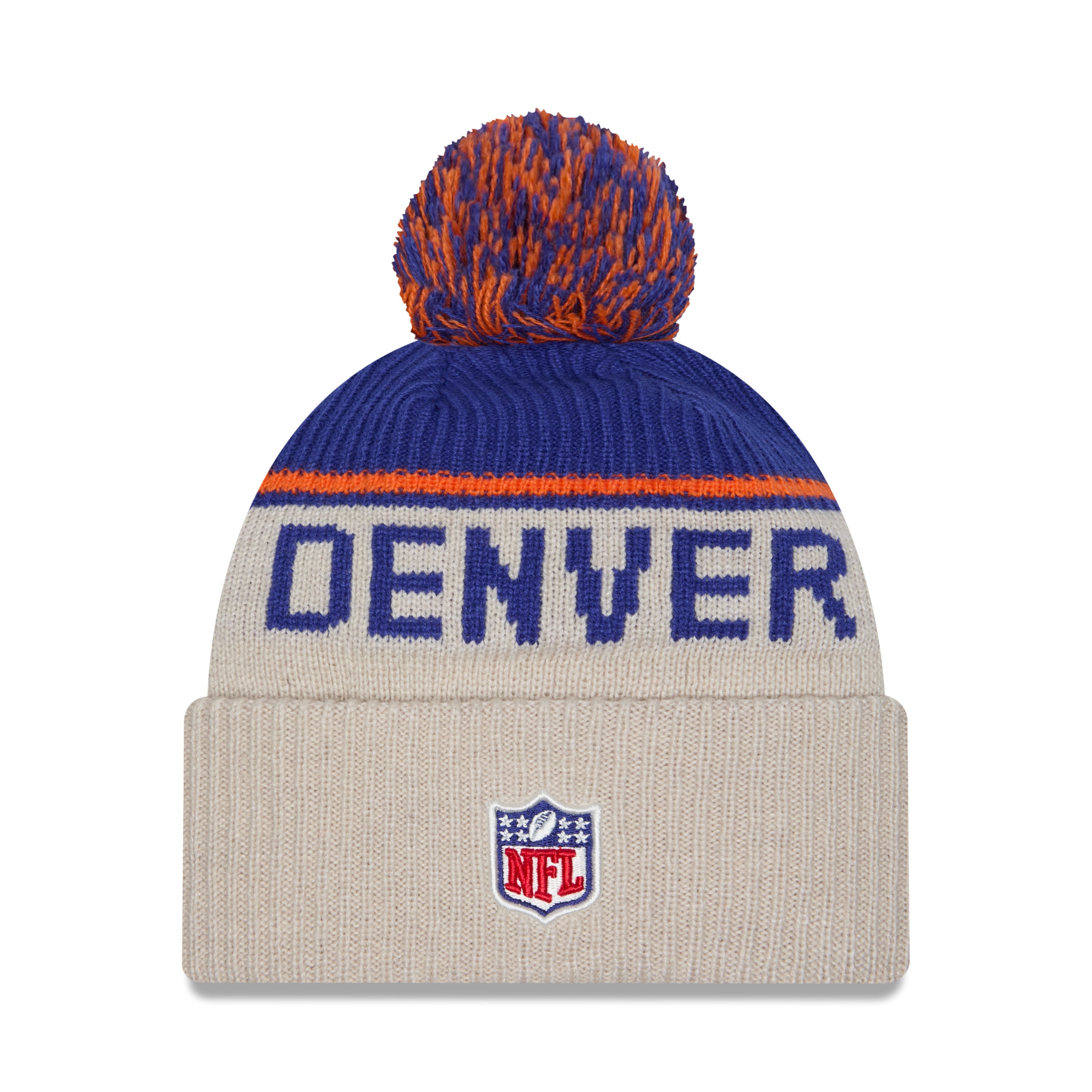 New Era - Denver Broncos - NFL Sideline Beanie - Stone/OTC - Headz Up 