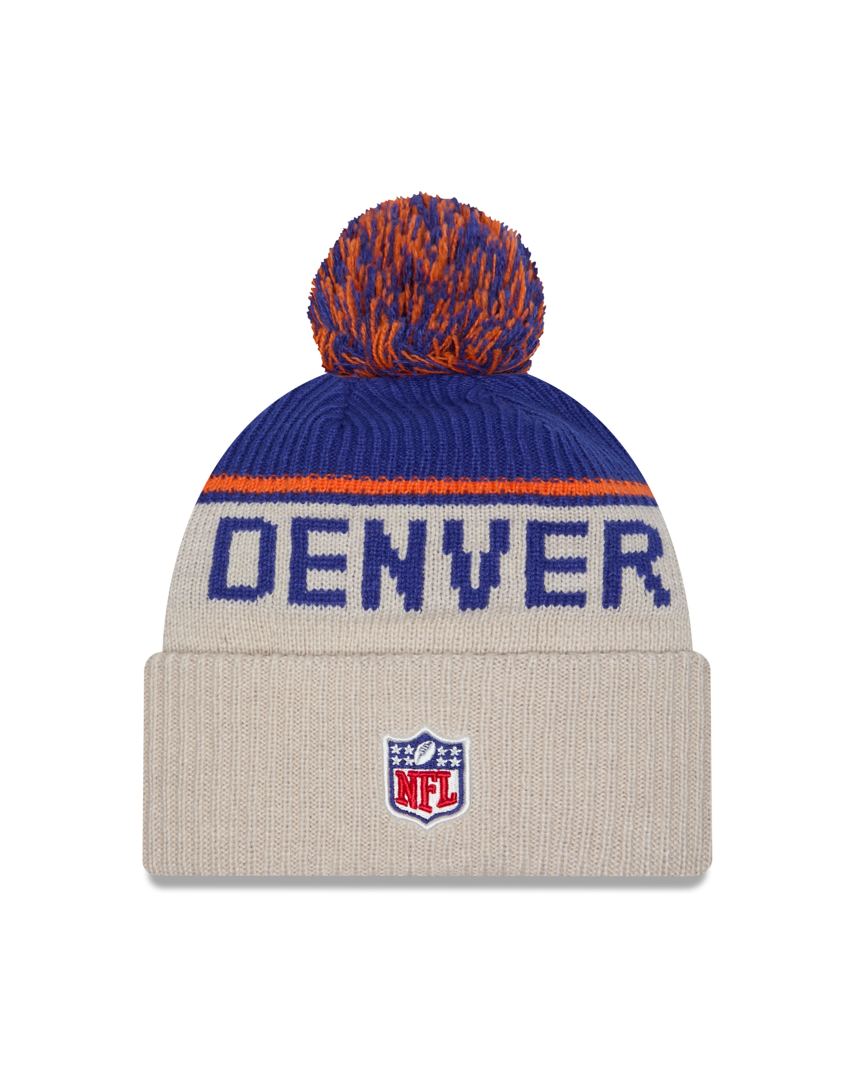 New Era - Denver Broncos - NFL Sideline Beanie - Stone/OTC - Headz Up 