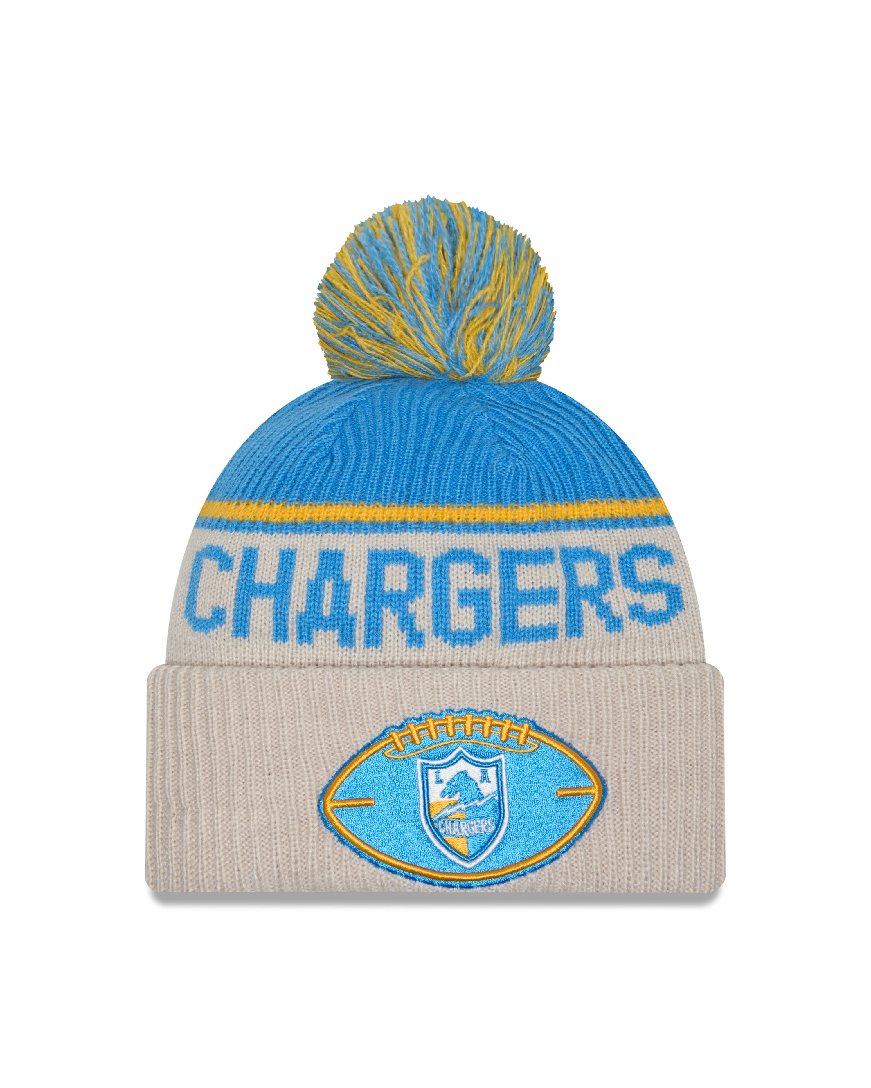 New Era - Los Angeles Chargers - NFL Sideline Beanie - Stone/OTC - Headz Up 