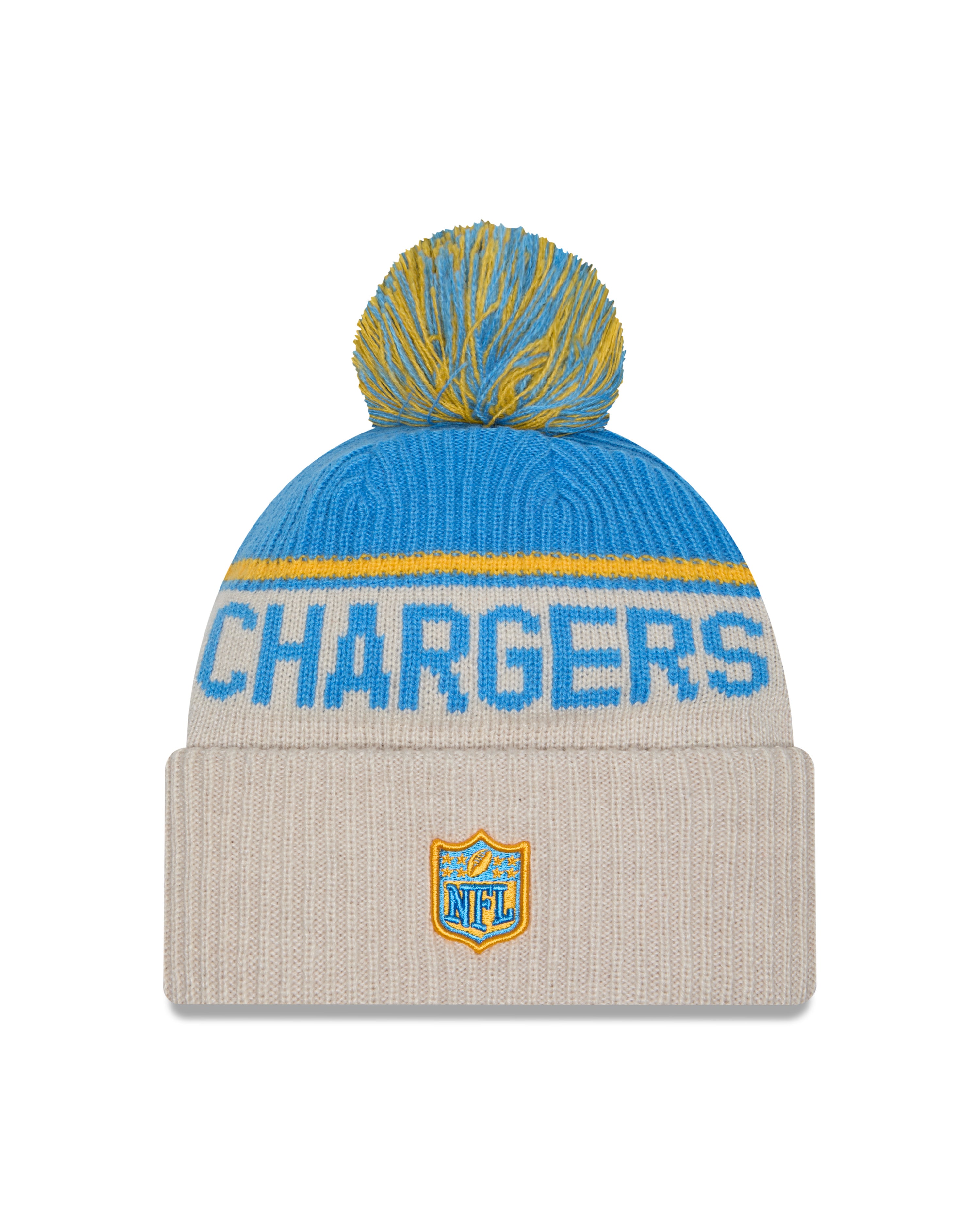 New Era - Los Angeles Chargers - NFL Sideline Beanie - Stone/OTC - Headz Up 