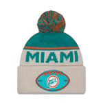 New Era - Miami Dolphins - NFL Sideline Beanie - Stone/OTC - Headz Up 