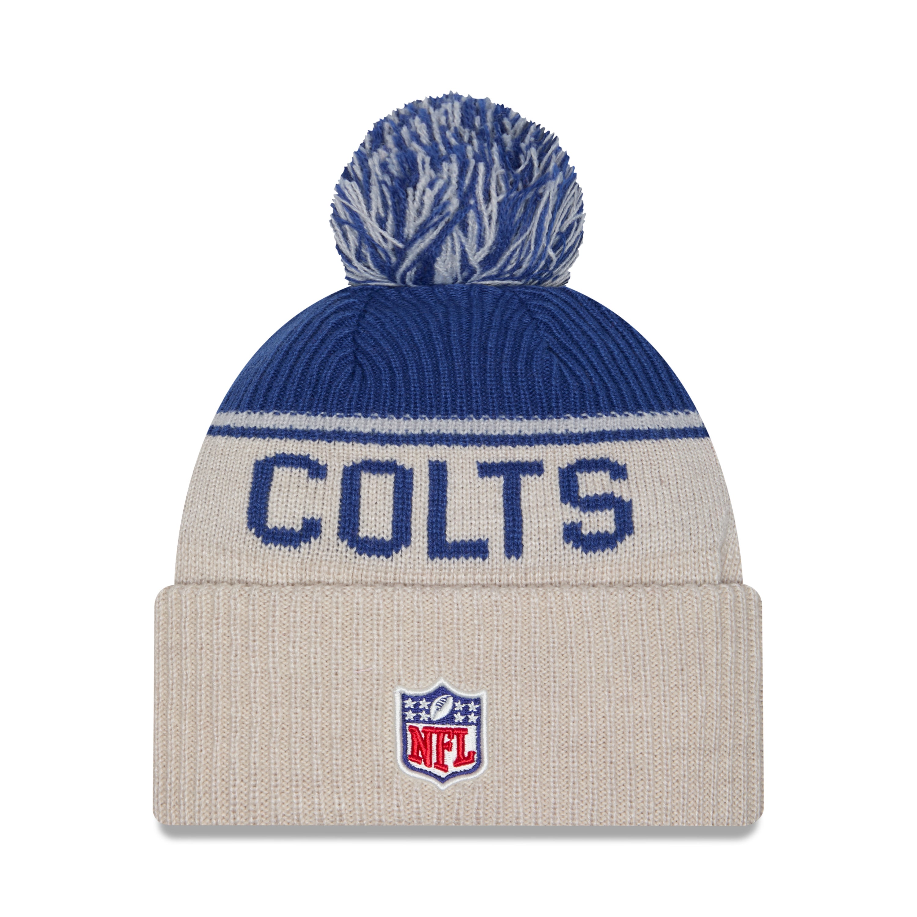 New Era - Indianapolis Colts - NFL Sideline Beanie - Stone/OTC - Headz Up 