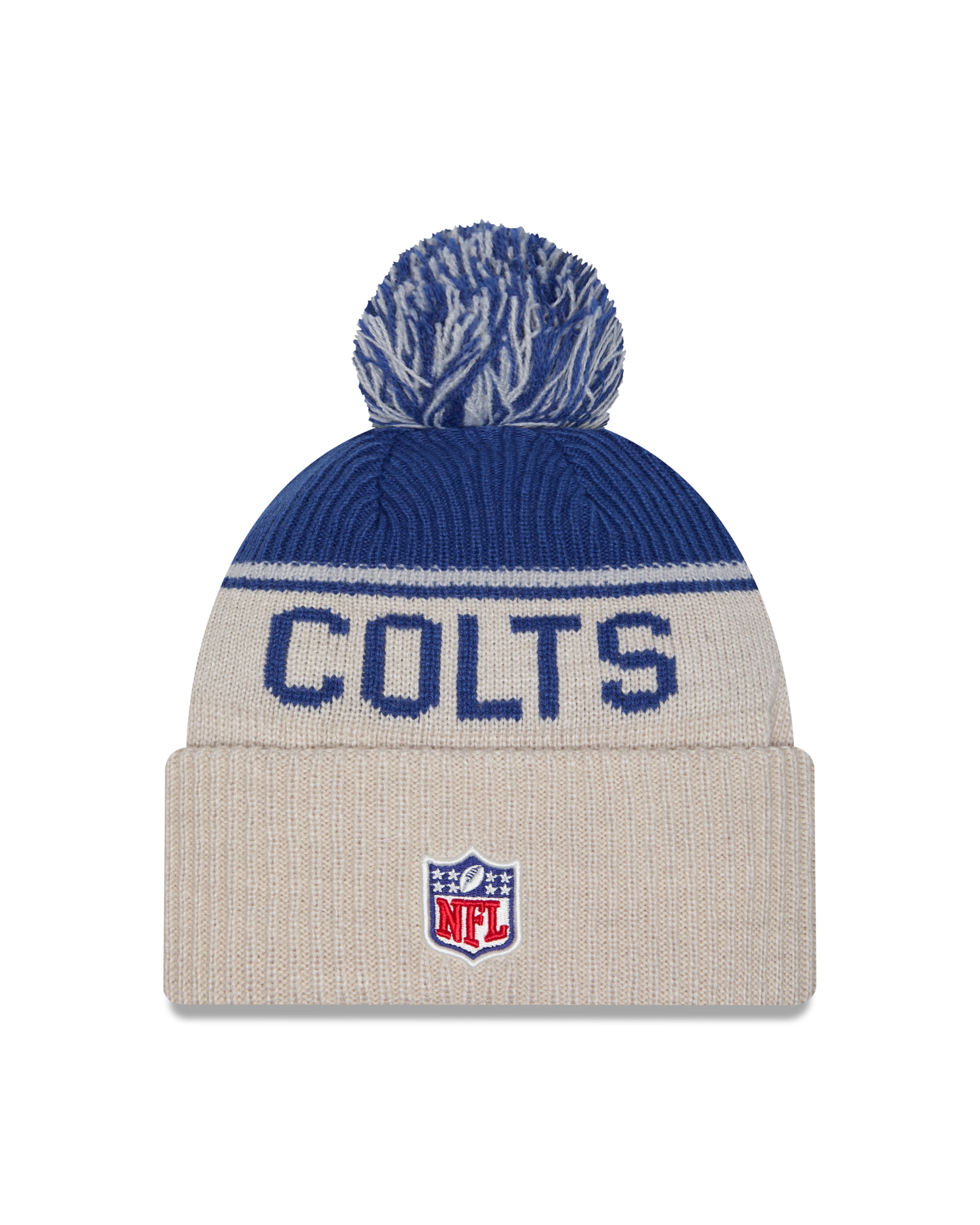 New Era - Indianapolis Colts - NFL Sideline Beanie - Stone/OTC - Headz Up 
