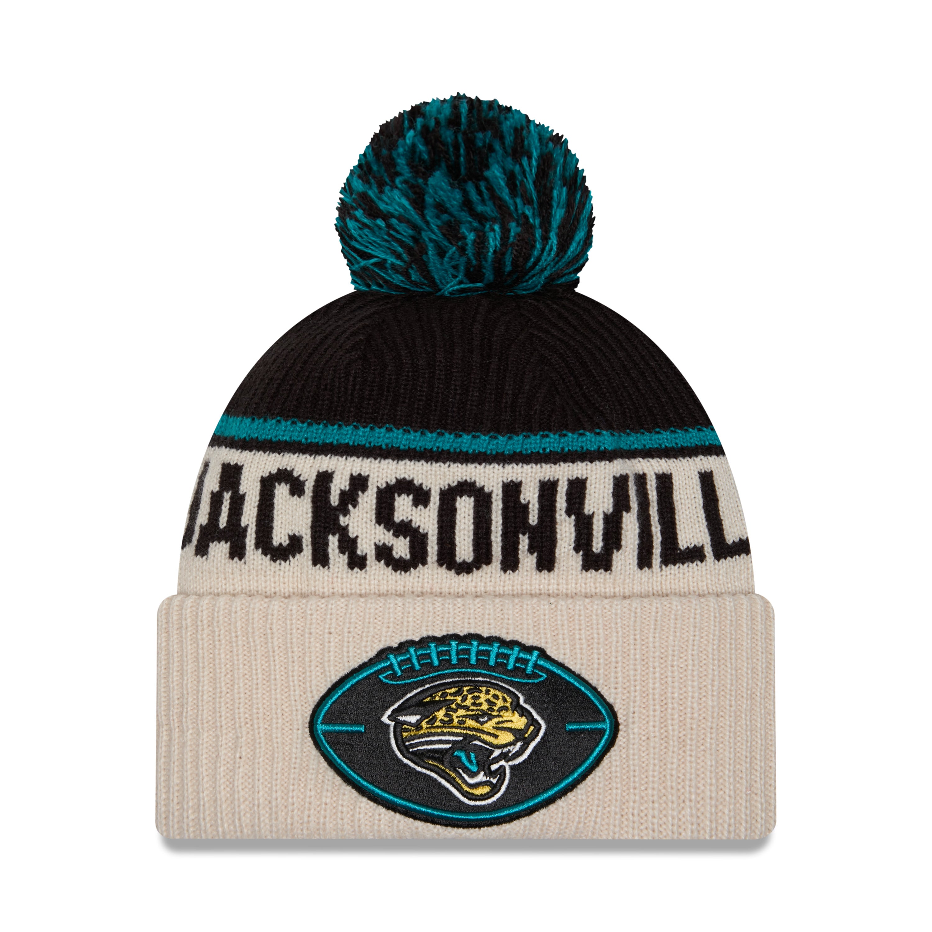 New Era - Jacksonville Jaguars - NFL Sideline Beanie - Stone/OTC - Headz Up 