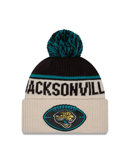 New Era - Jacksonville Jaguars - NFL Sideline Beanie - Stone/OTC