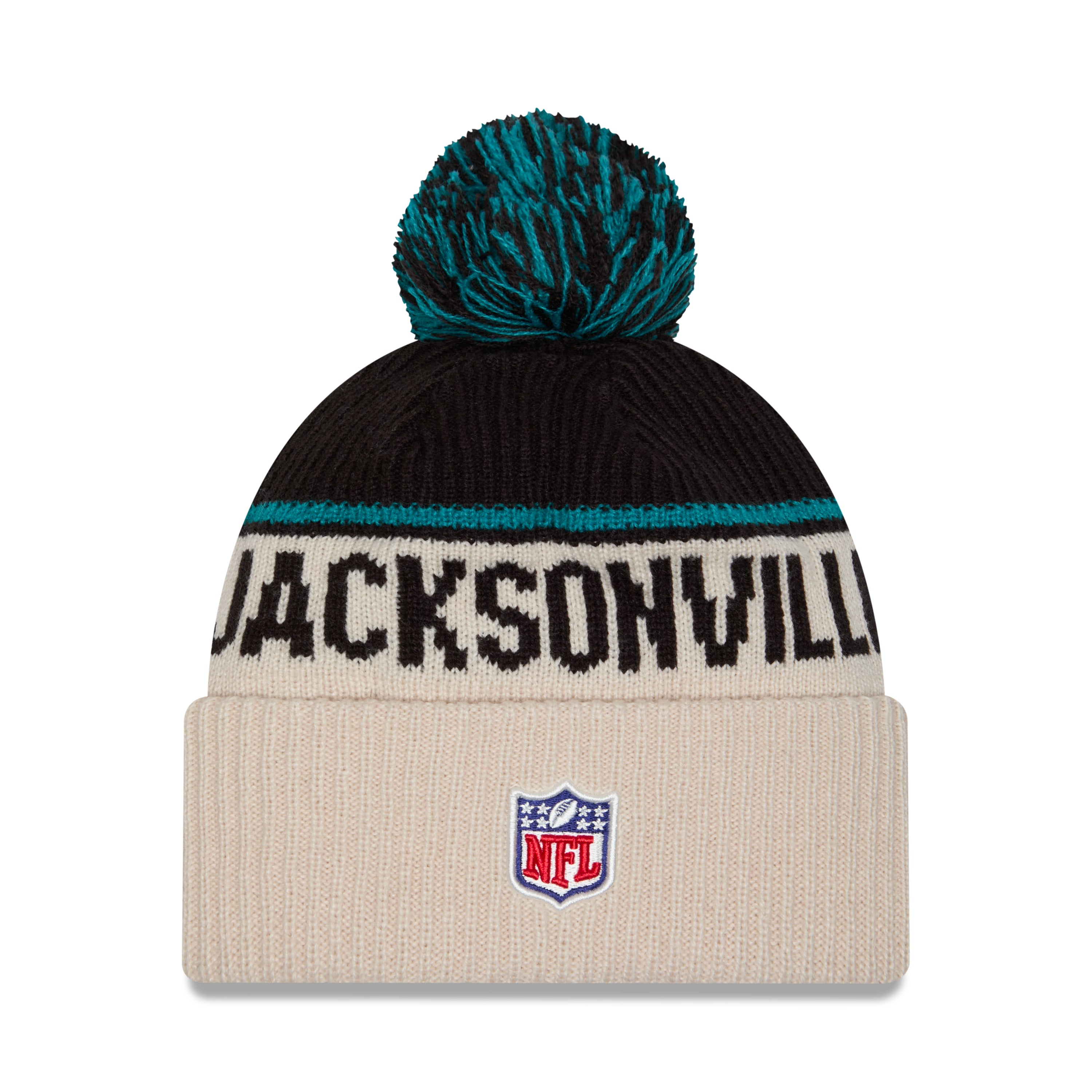 New Era - Jacksonville Jaguars - NFL Sideline Beanie - Stone/OTC - Headz Up 