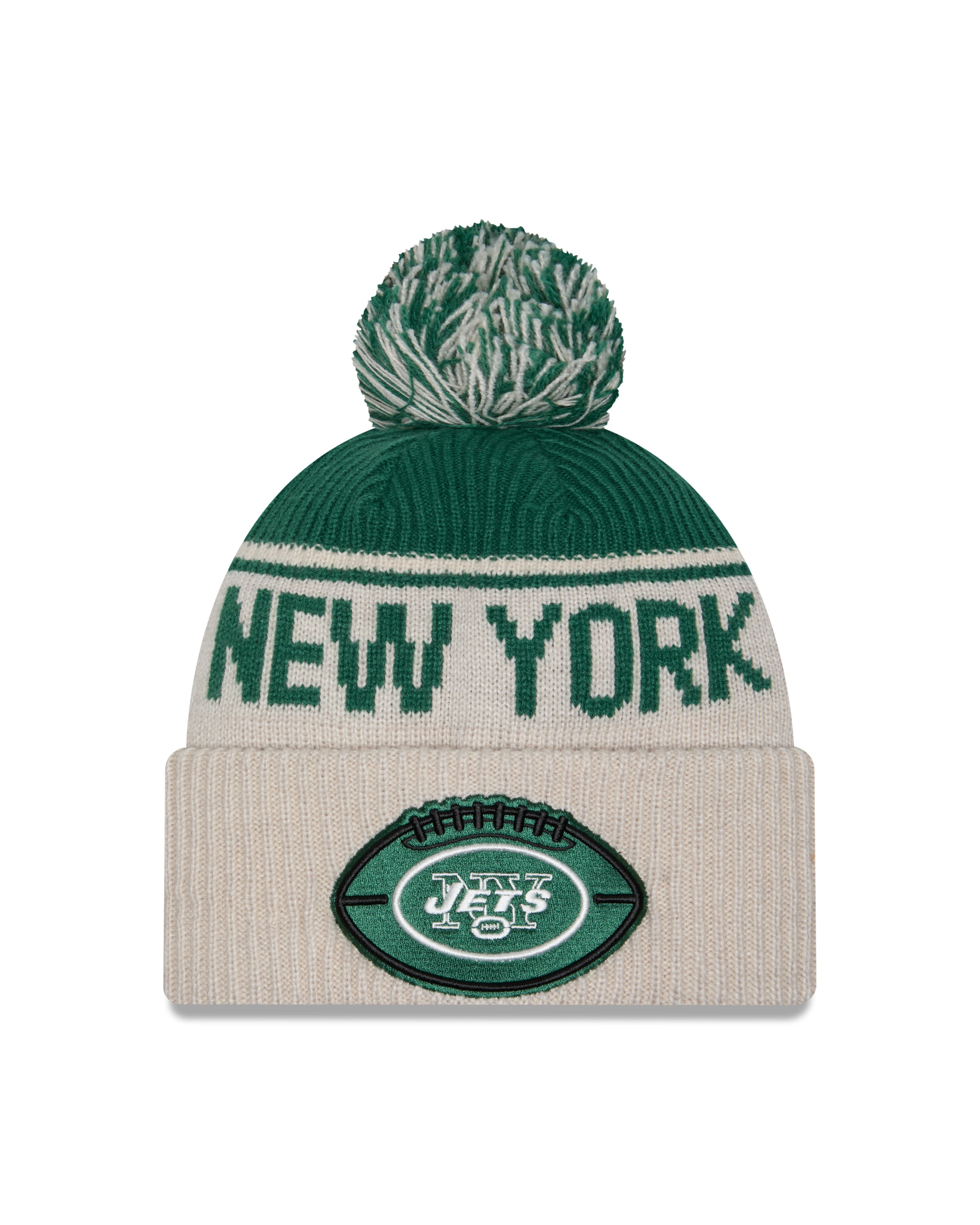New Era - New York Jets - NFL Sideline Beanie - Stone/OTC - Headz Up 