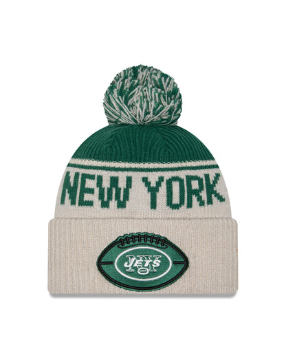 New Era - New York Jets - NFL Sideline Beanie - Stone/OTC