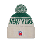 New Era - New York Jets - NFL Sideline Beanie - Stone/OTC - Headz Up 