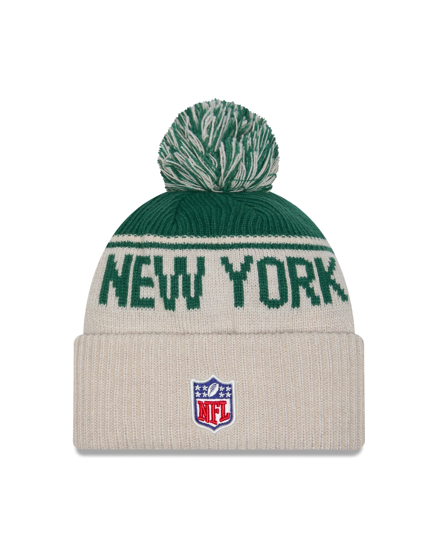 New Era - New York Jets - NFL Sideline Beanie - Stone/OTC