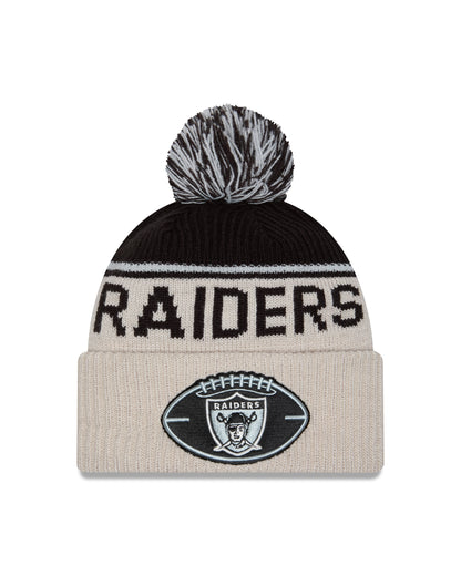 New Era - Oakland Raiders - NFL Sideline Beanie - Stone/OTC