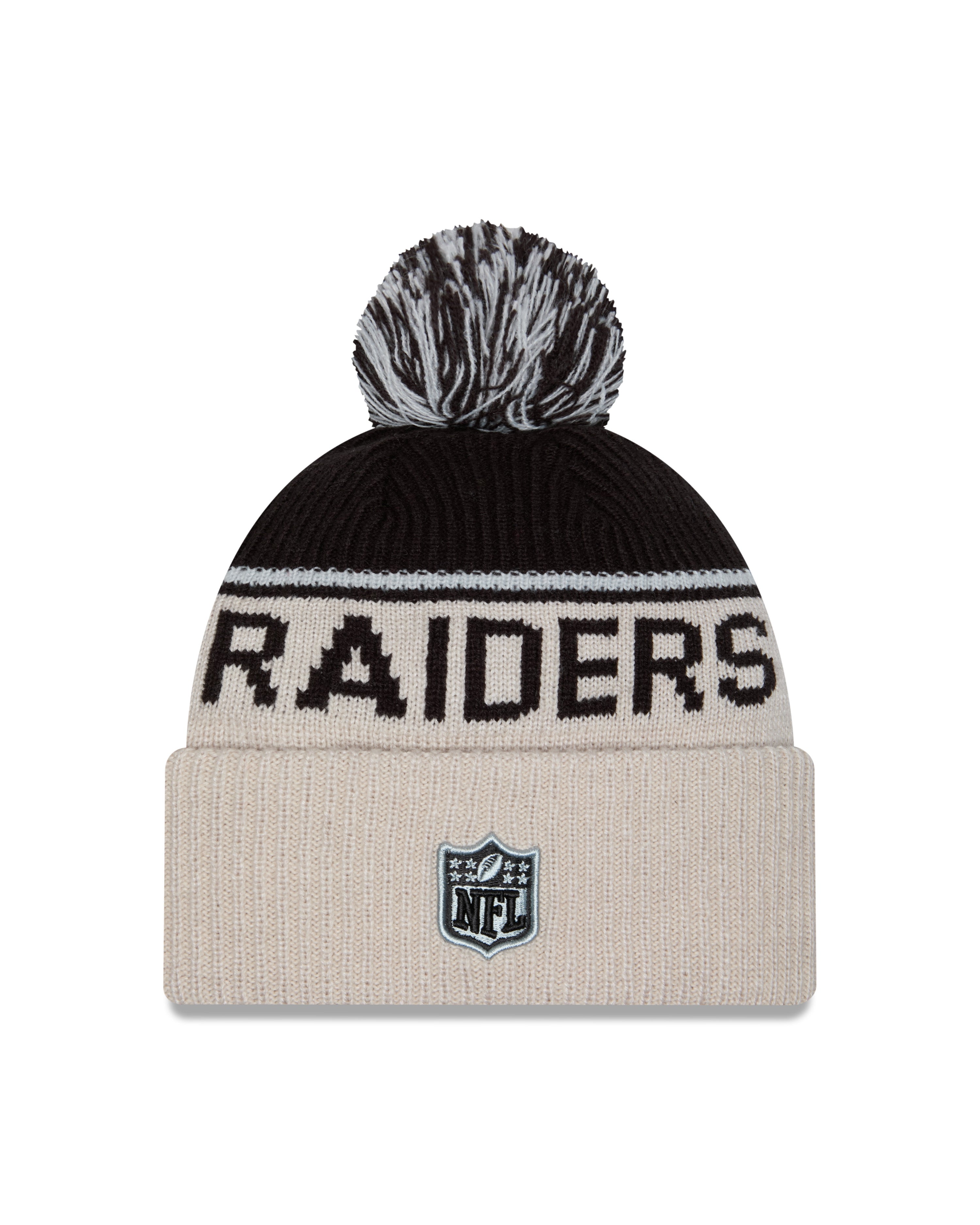 New Era - Oakland Raiders - NFL Sideline Beanie - Stone/OTC - Headz Up 