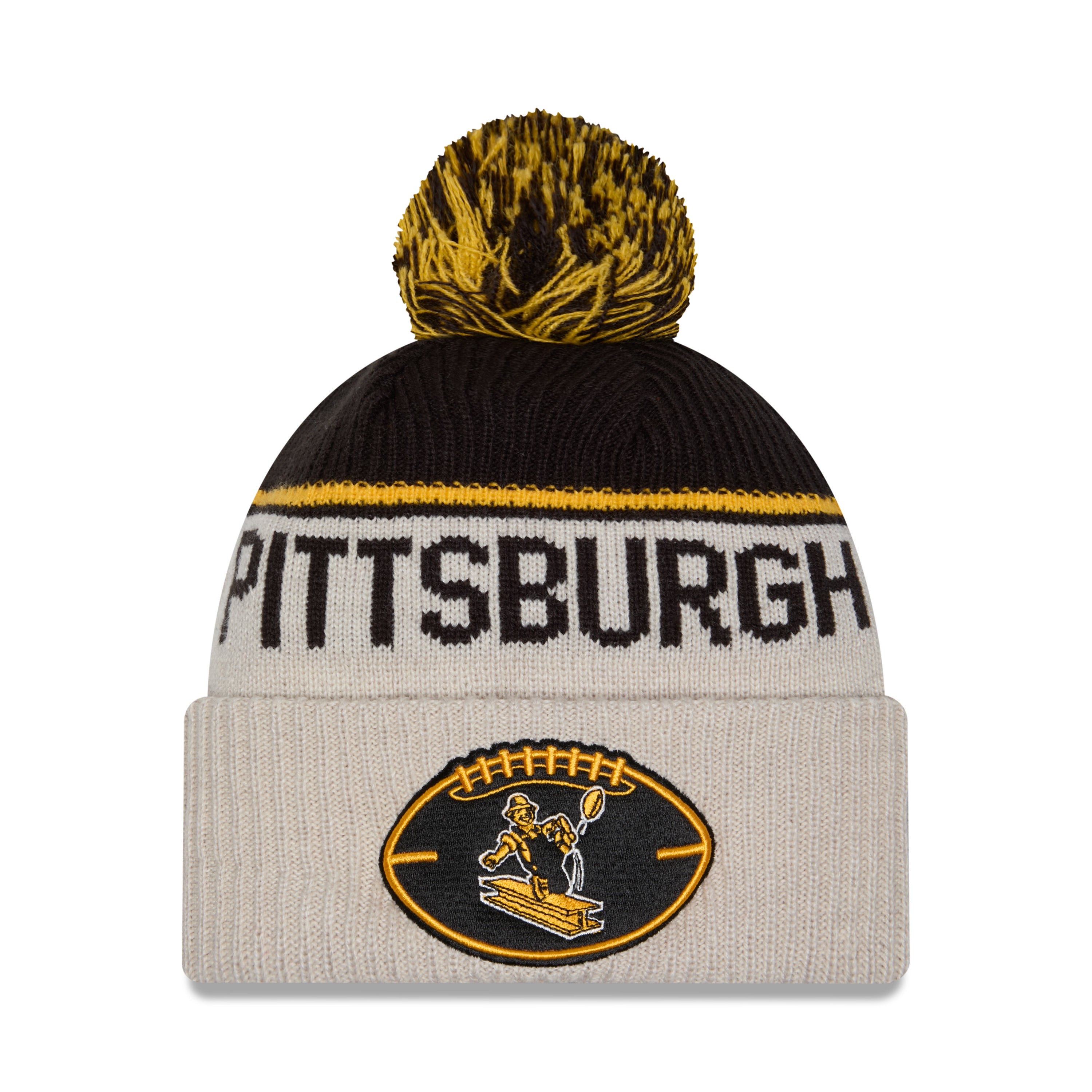 New Era - Pittsburgh Steelers - NFL Sideline Beanie - Stone/OTC - Headz Up 