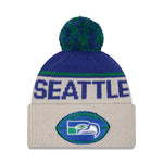 New Era - Seattle Seahawks - NFL Sideline Beanie - Stone/OTC - Headz Up 
