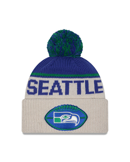 New Era - Seattle Seahawks - NFL Sideline Beanie - Stone/OTC