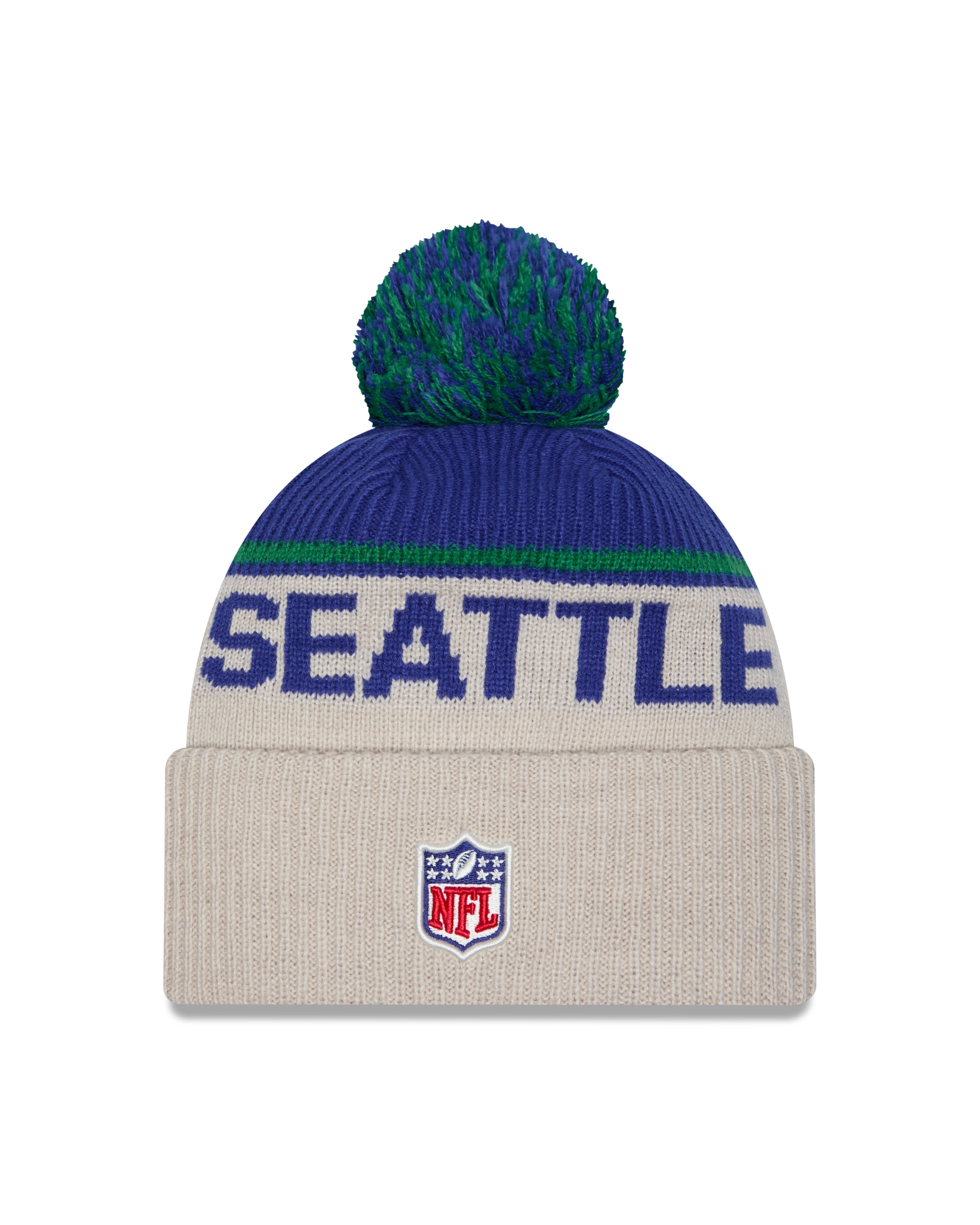 New Era - Seattle Seahawks - NFL Sideline Beanie - Stone/OTC - Headz Up 
