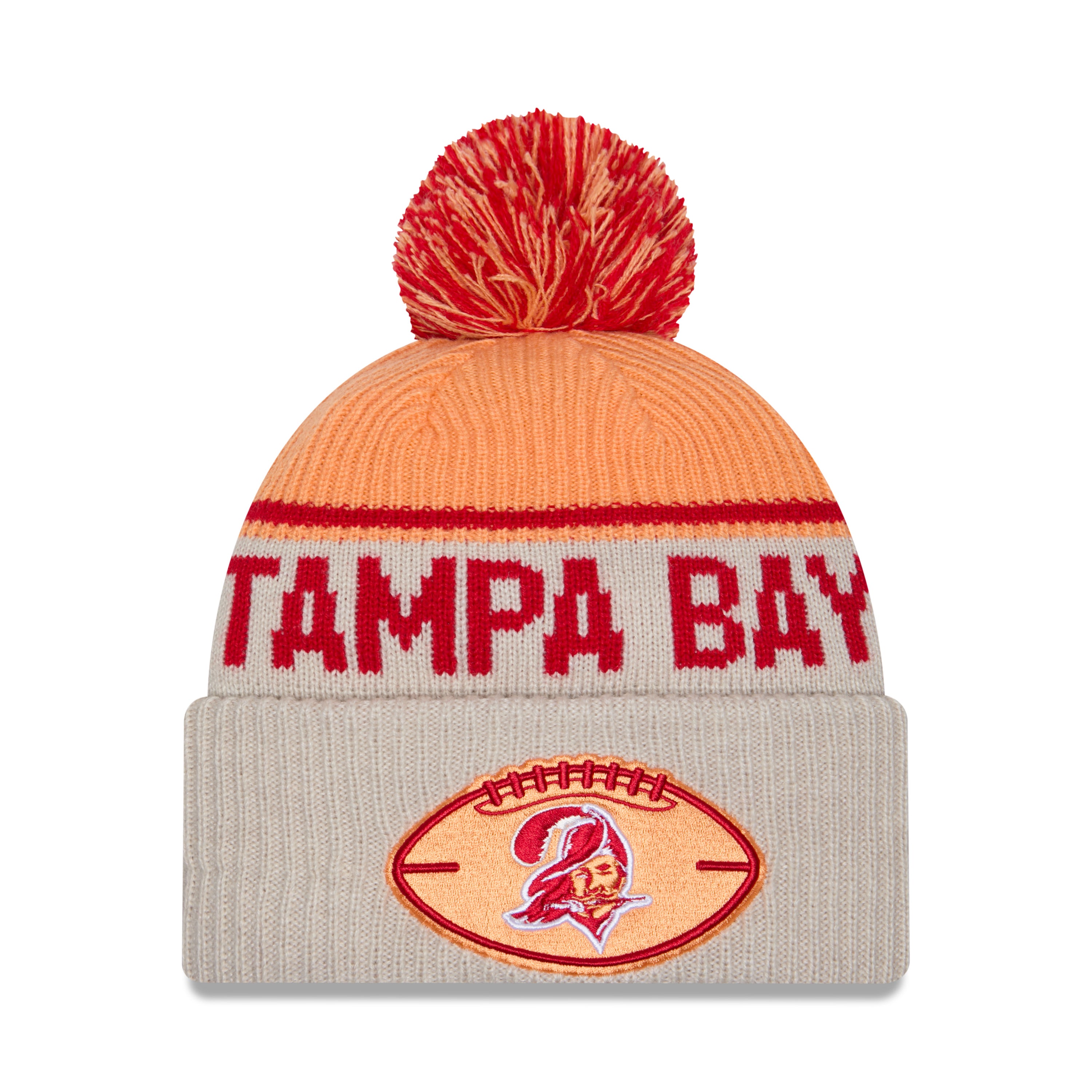 New Era - Tampa Bay Buccaneers - NFL Sideline Beanie - Stone/OTC - Headz Up 