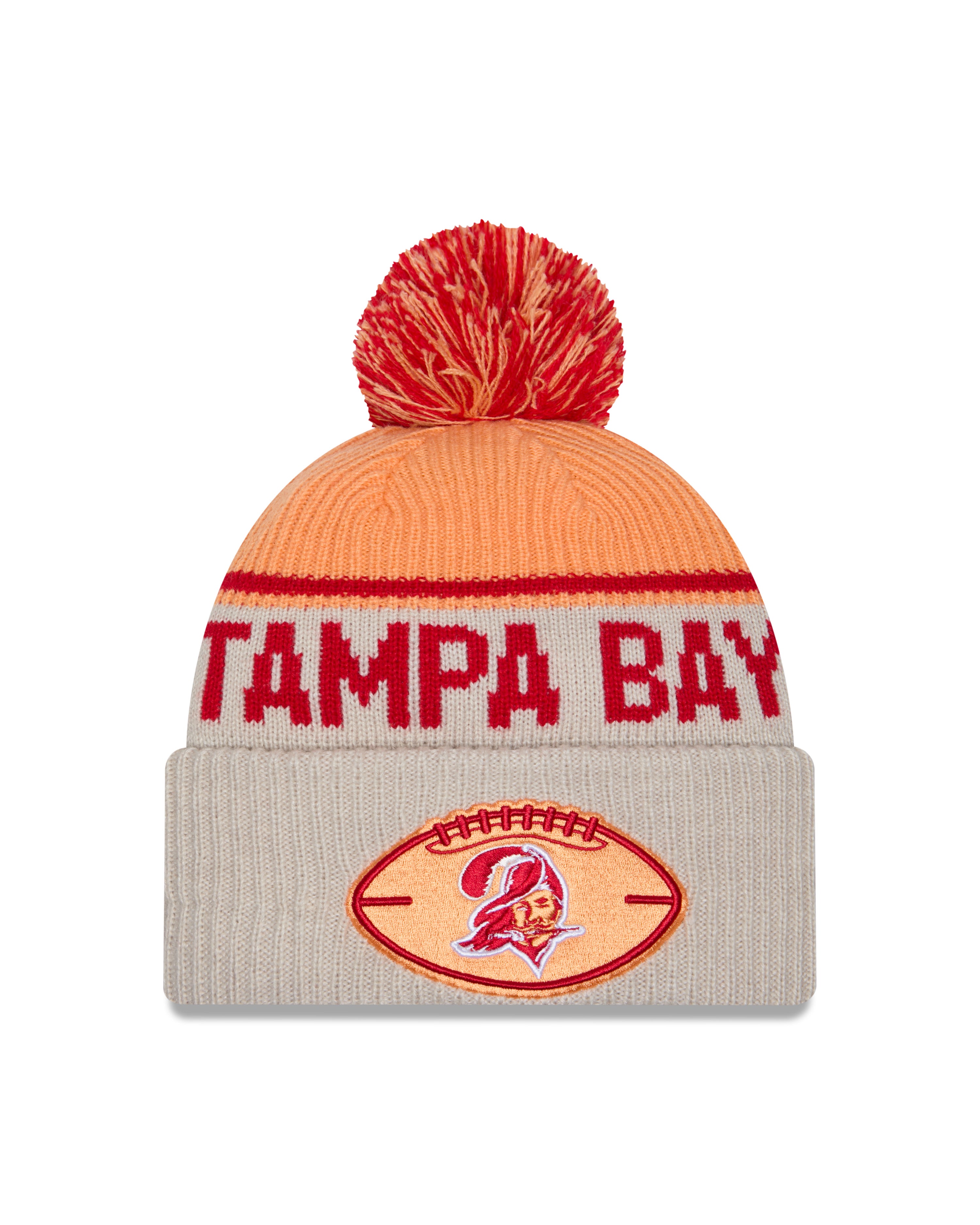 New Era - Tampa Bay Buccaneers - NFL Sideline Beanie - Stone/OTC - Headz Up 