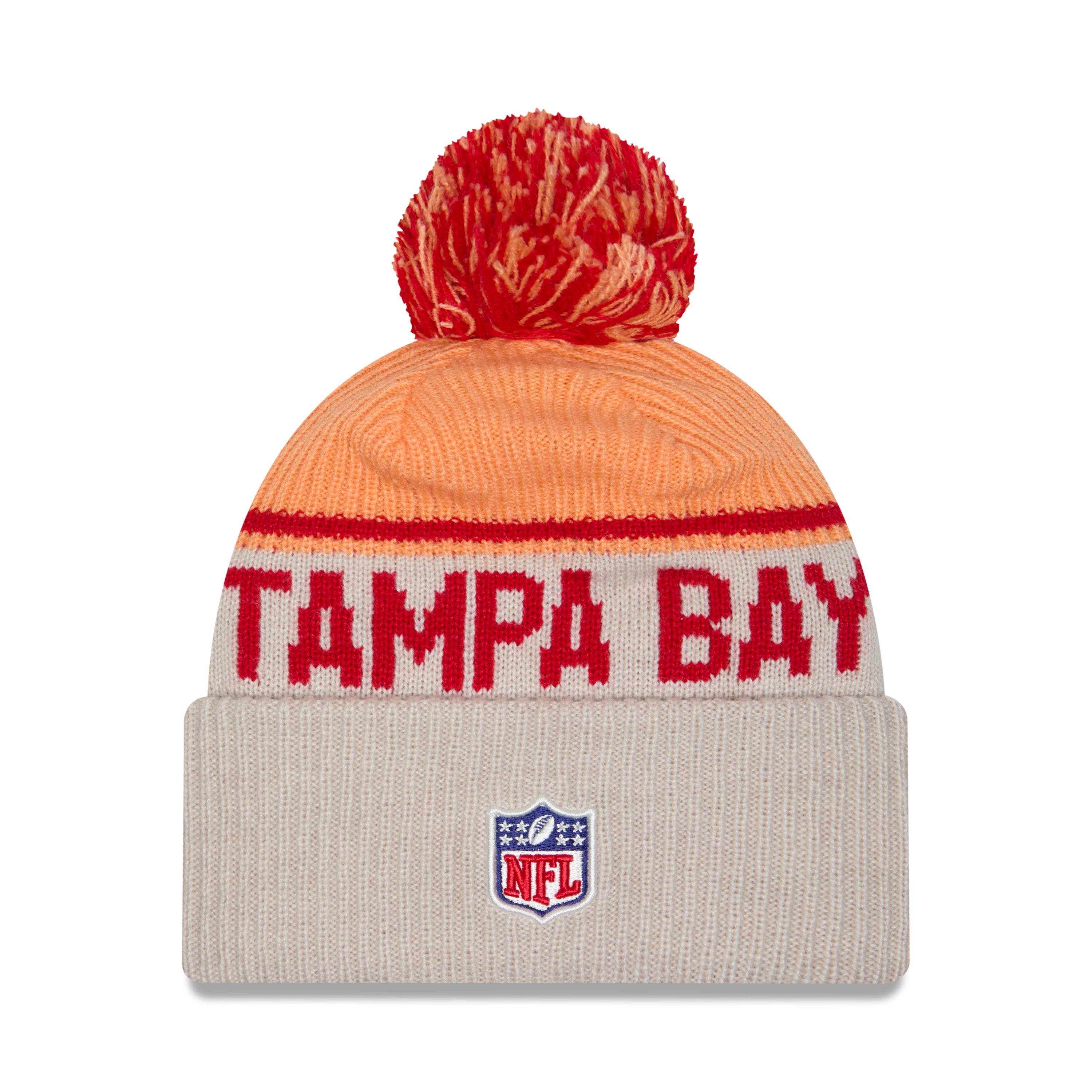 New Era - Tampa Bay Buccaneers - NFL Sideline Beanie - Stone/OTC - Headz Up 