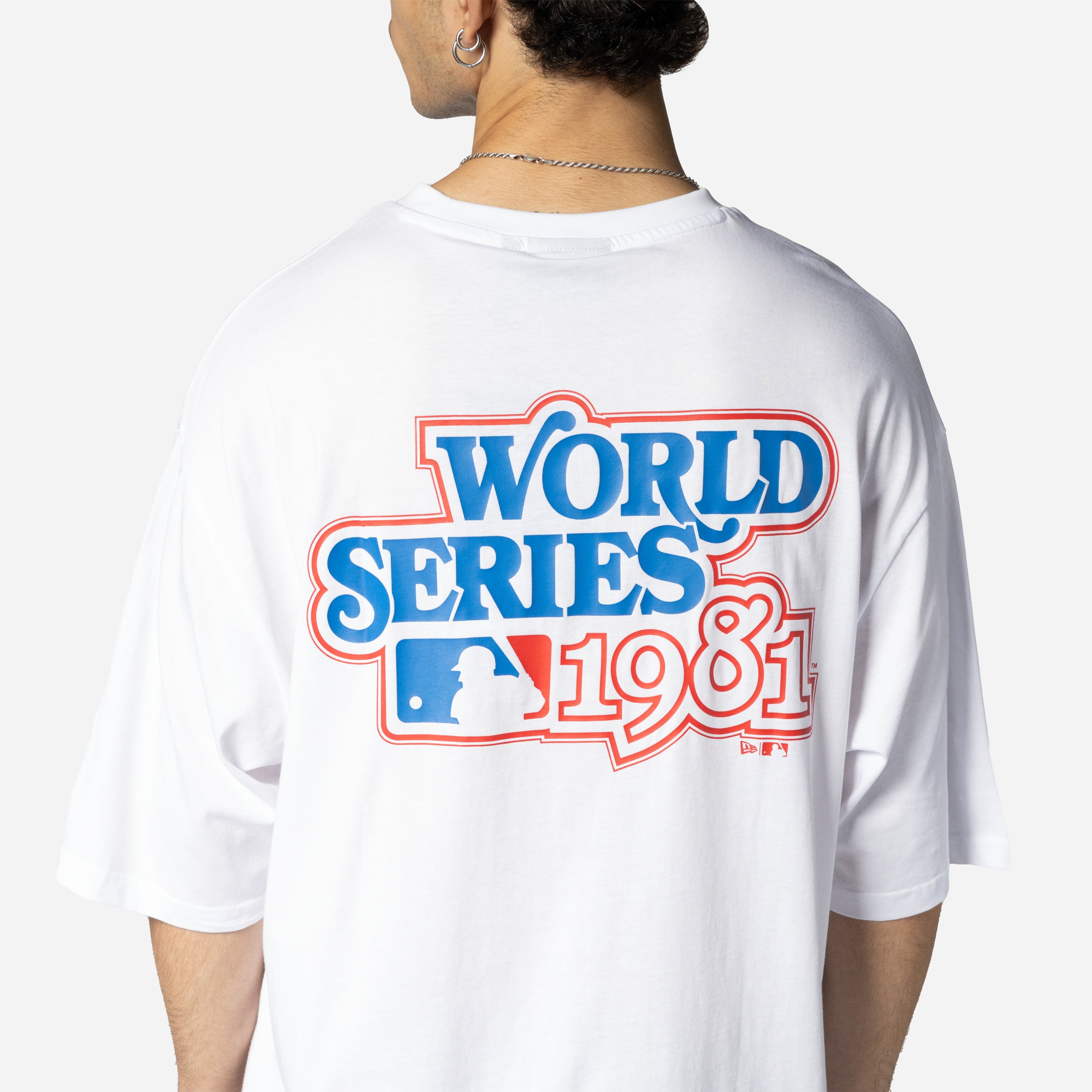 New Era - MLB World Series OS T-Shirt - Los Angeles Dodgers - White/Navy - Headz Up 