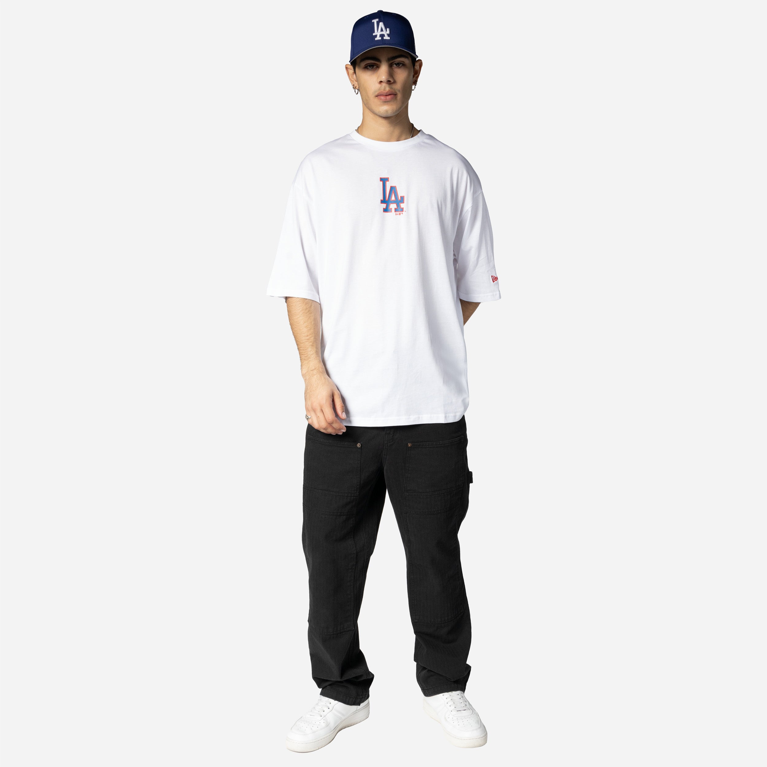 New Era - MLB World Series OS T-Shirt - Los Angeles Dodgers - White/Navy - Headz Up 