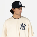 New Era - World Series Drop Shoulder T-Shirt - New York Yankees - Light Beige - Headz Up 